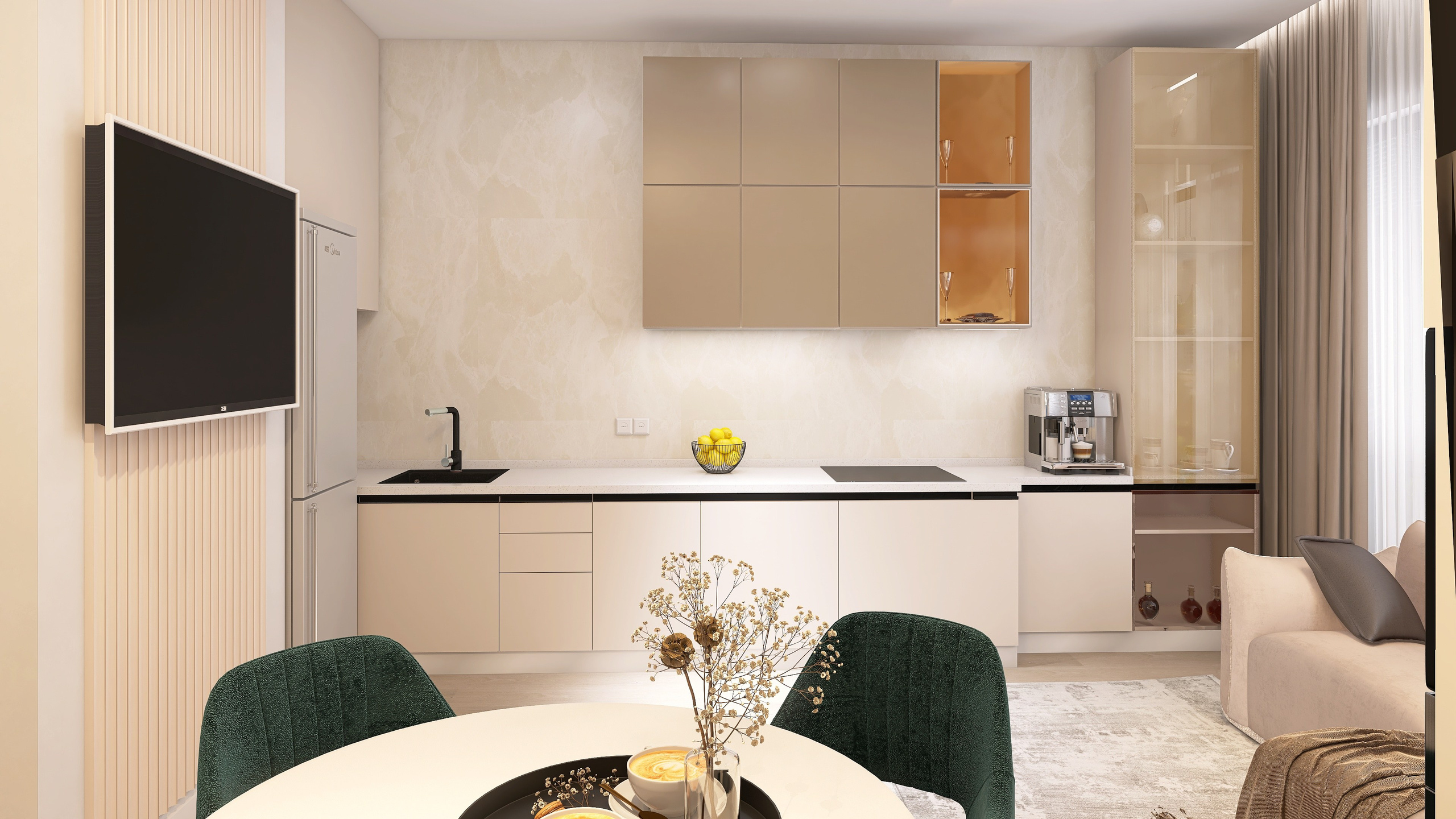 ЖК Притомский. Площадь 55 кв. м. Дизайнер интерьера в Новосибирске_Елена Сергеева