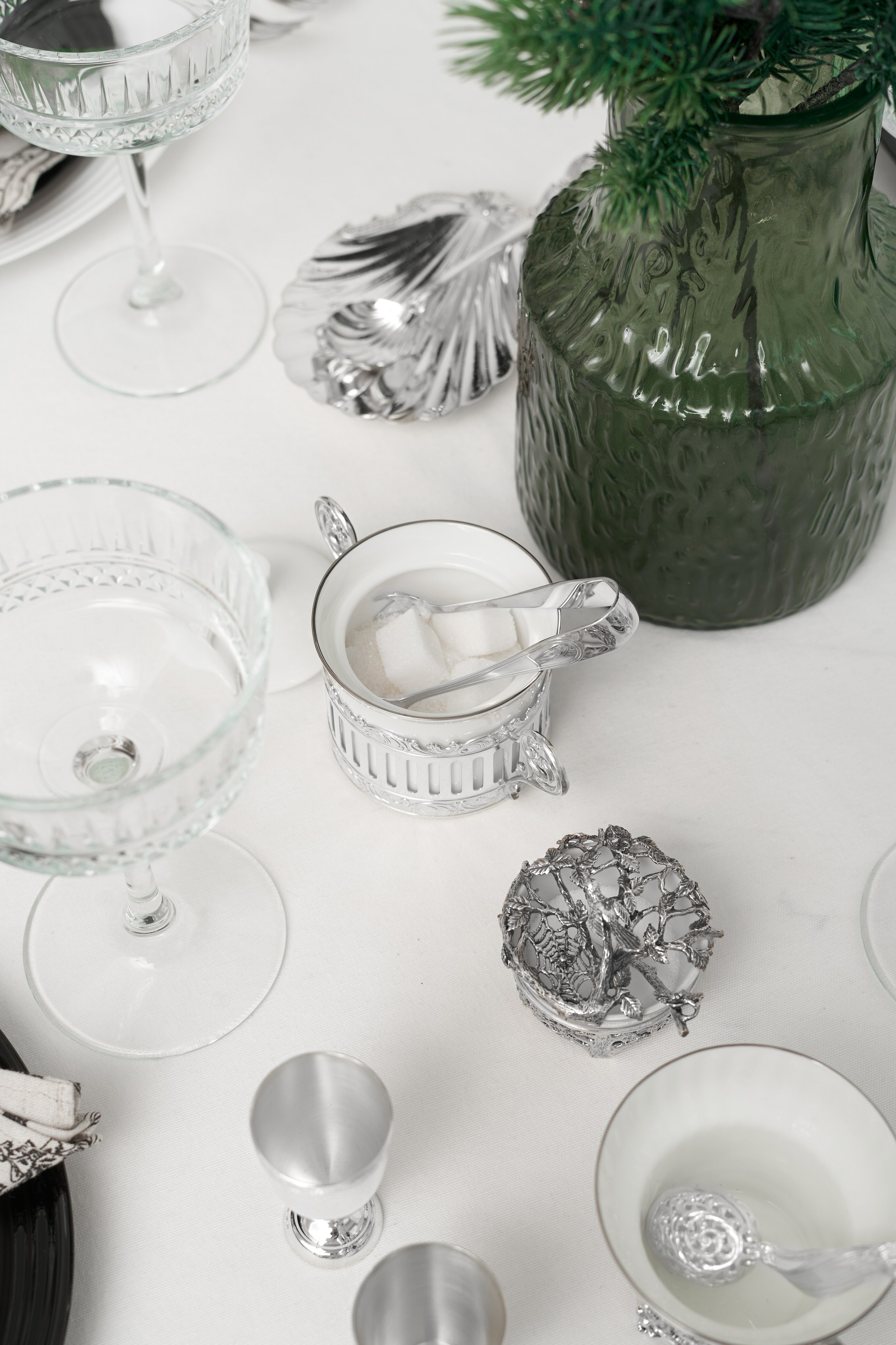 приборы столовые серебро