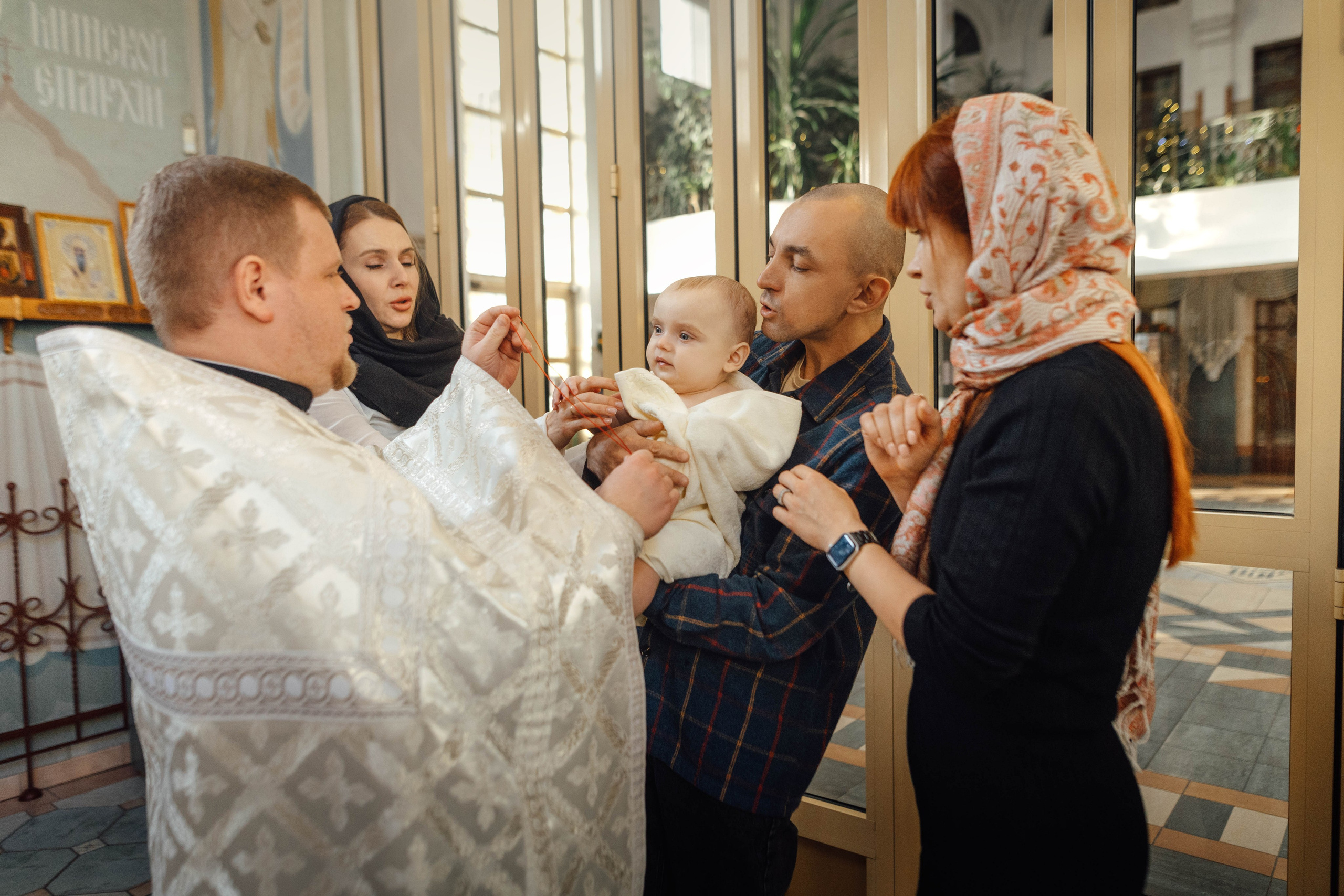 Крещение Александра, храм Иова Многострадального (Дом Милосердия), Минск, январь 2026