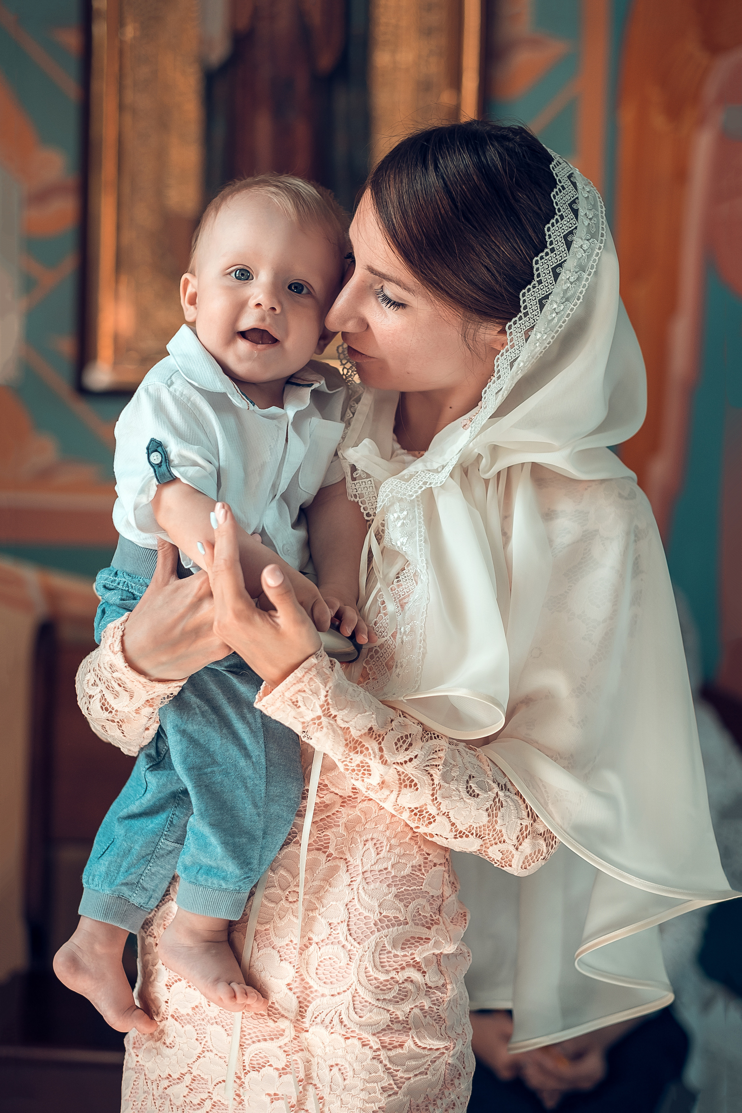 Крещение Марка Введенская церковь Сосновоборск. Фотограф на Крещение и Венчание в Красноярске Рамазанова Юлия