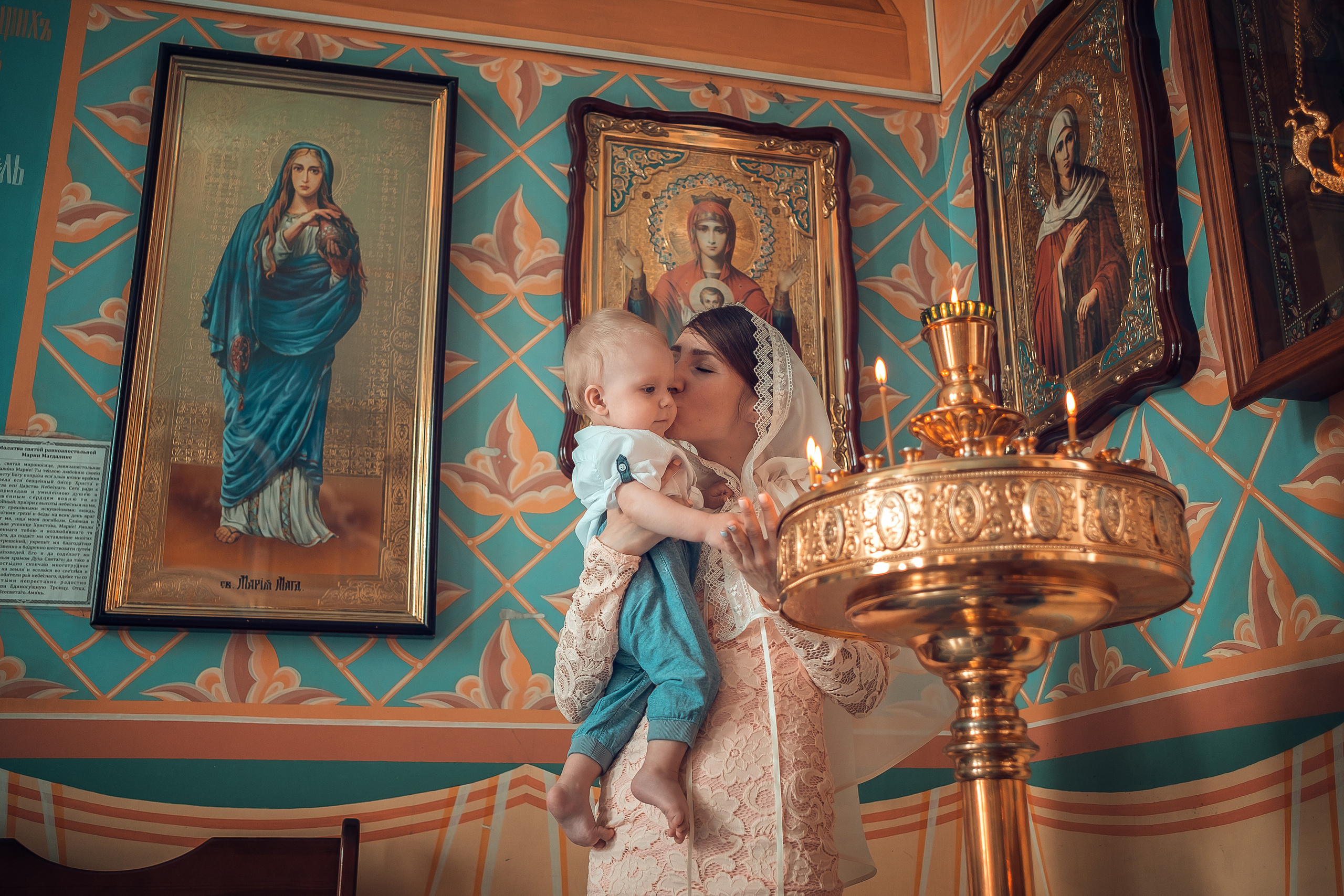 Крещение Марка Введенская церковь Сосновоборск. Фотограф на Крещение и Венчание в Красноярске Рамазанова Юлия