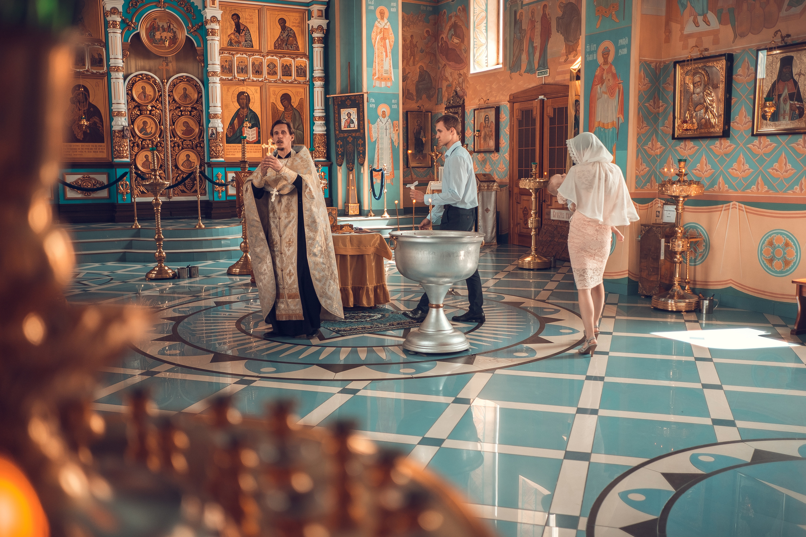 Крещение Марка Введенская церковь Сосновоборск. Фотограф на Крещение и Венчание в Красноярске Рамазанова Юлия