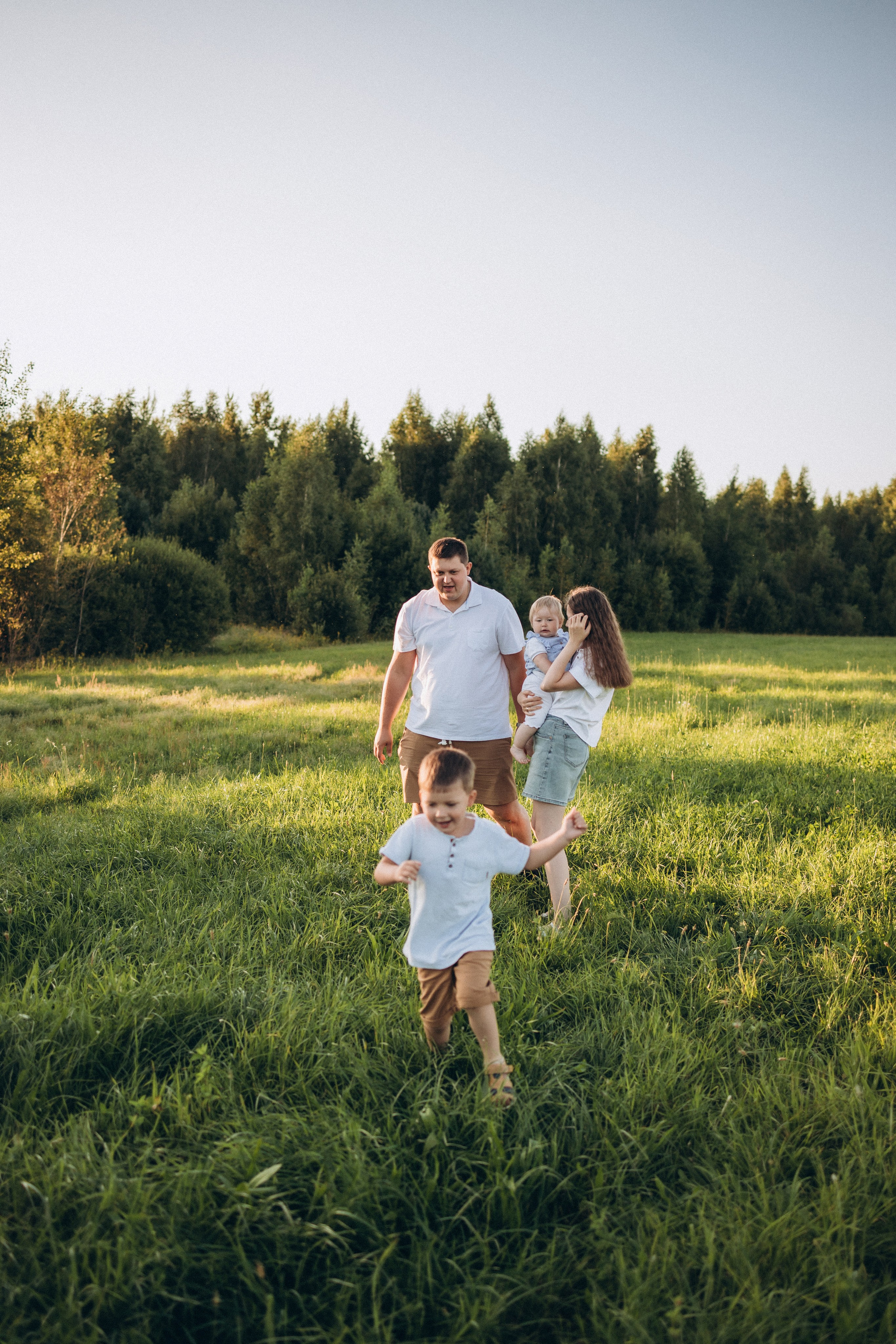 Ксюша, Вадим, Кирюша и Маша. Фотограф Елена Рябцева
