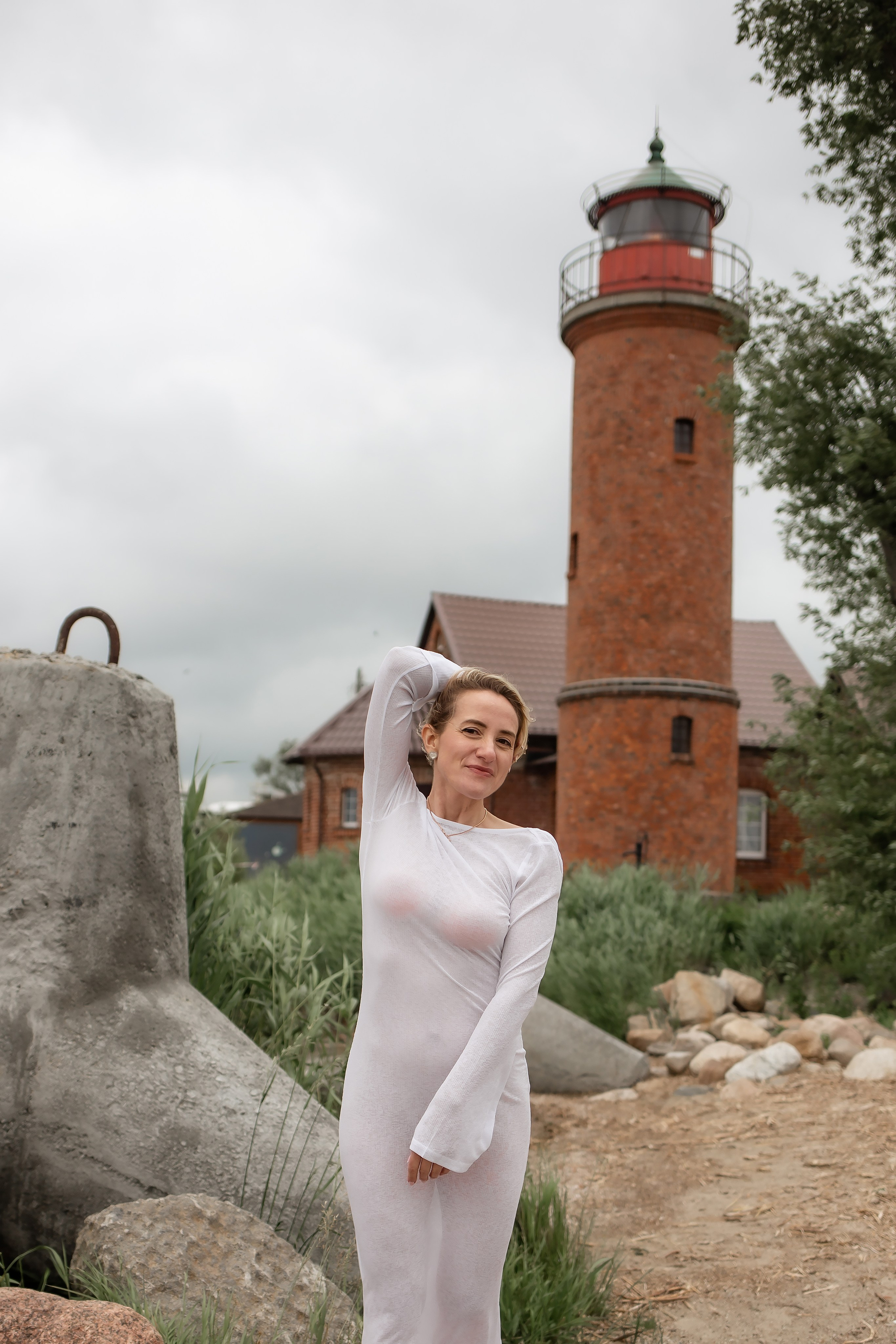 Катя. Маяк в Заливино. Фотограф в Калининграде Решетникова Алина