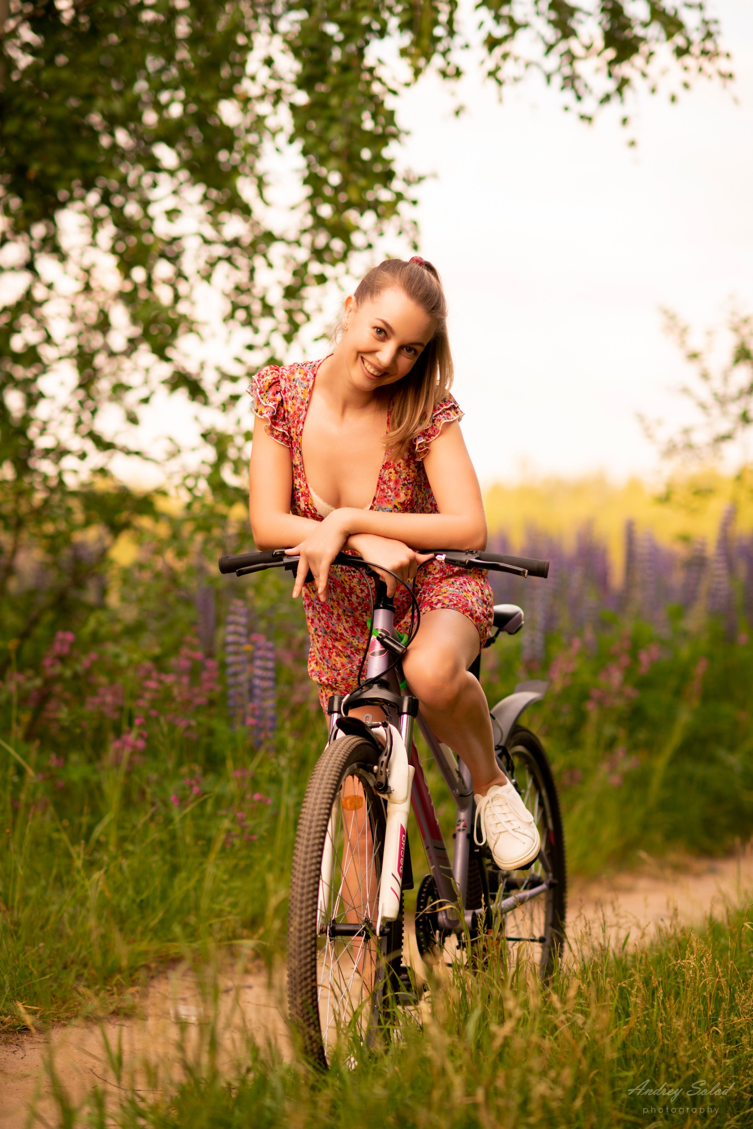Фотосессия с велосипедом Арзамас. Природа
