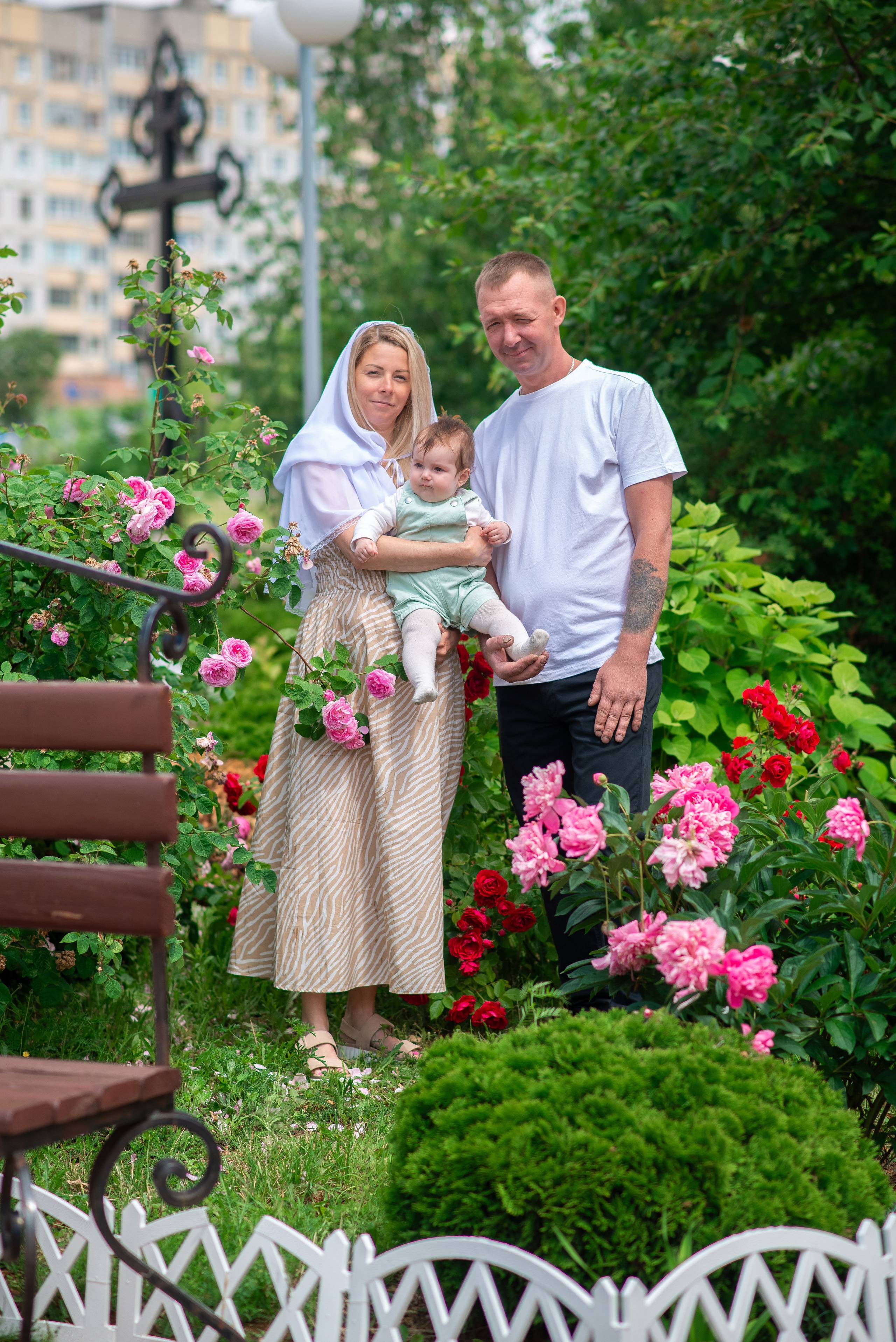 Крещении Мии в хр.Ксении Петербургской. Семейный фотограф на выписку из роддома и крещение Минск Настя Гришук