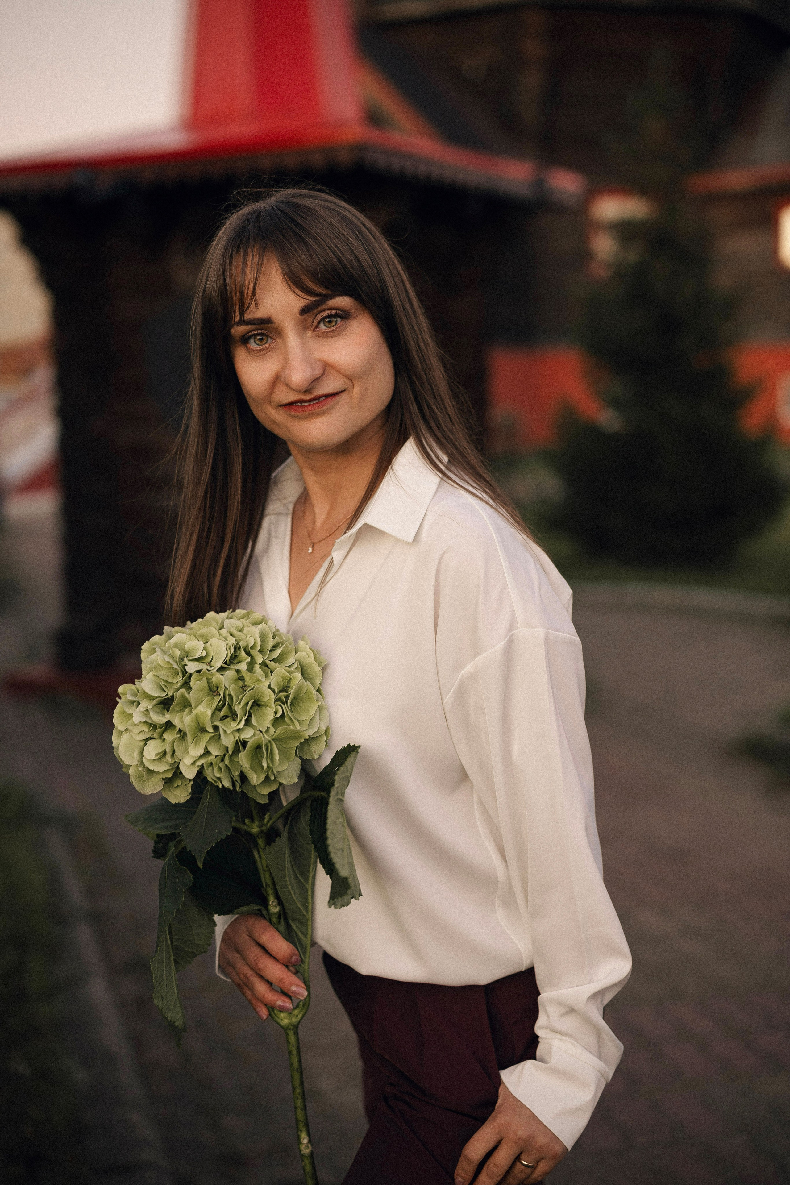 Натали с гортензией. Портретный, семейный и свадебный фотограф в Нарьян-Маре