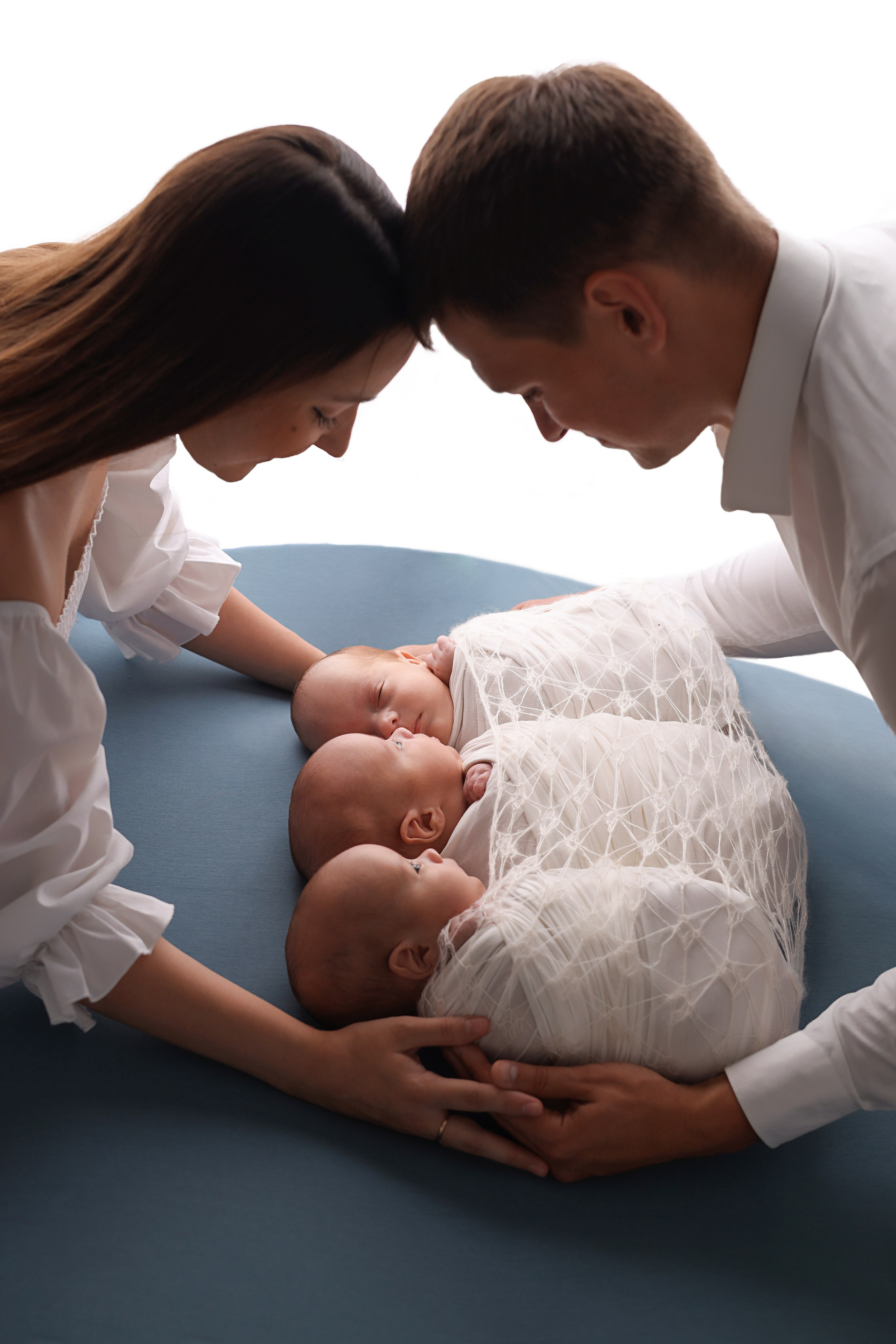 Съемка тройняшек Матвея, Тимофея и Лёвы. Фотограф новорожденных Москва. Ньюборн фотограф Москва