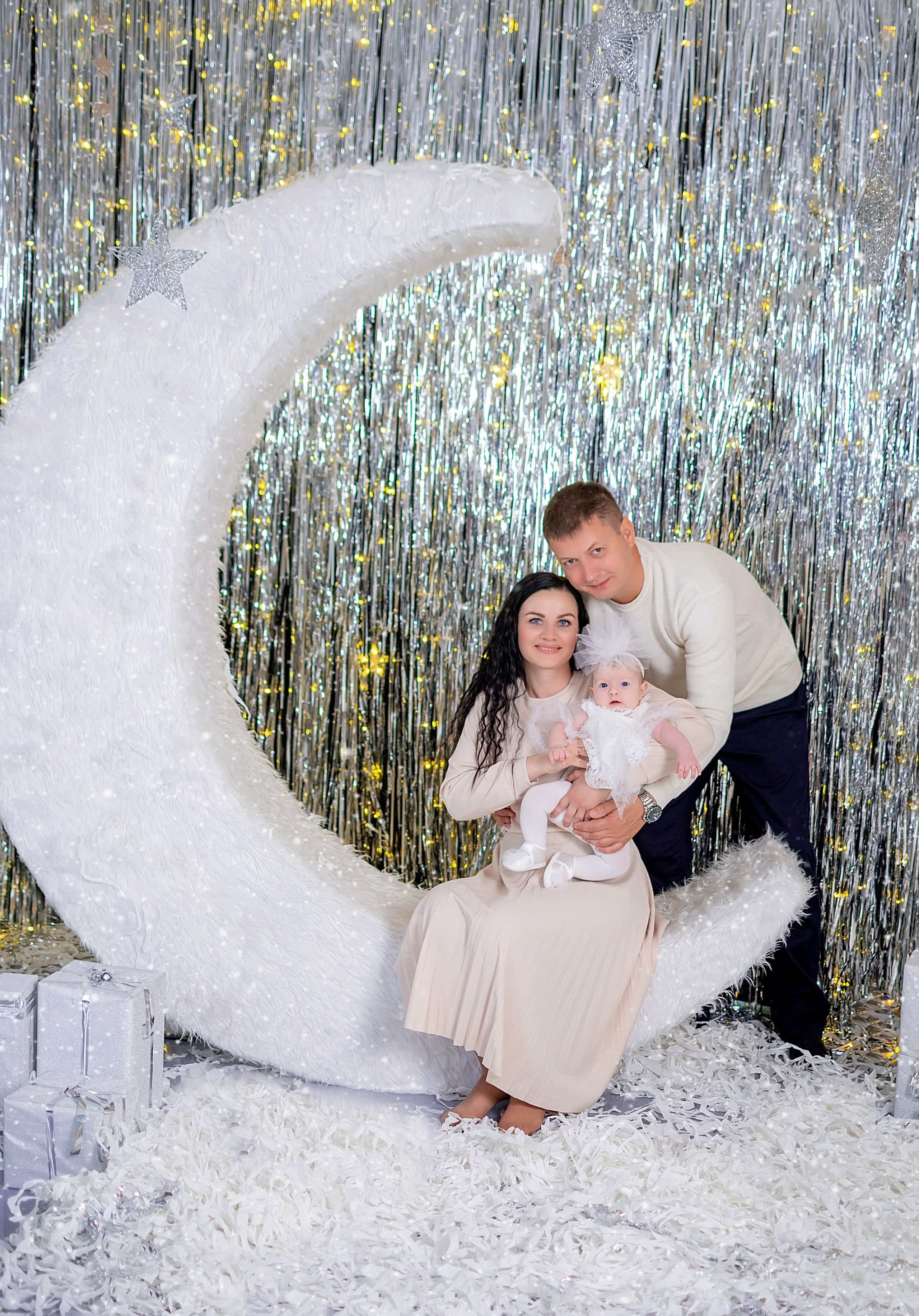 Новогодняя семейная фотосессия в Краснодаре 2023-2024. Фотограф новорожденных Краснодар Малышенко Надежда