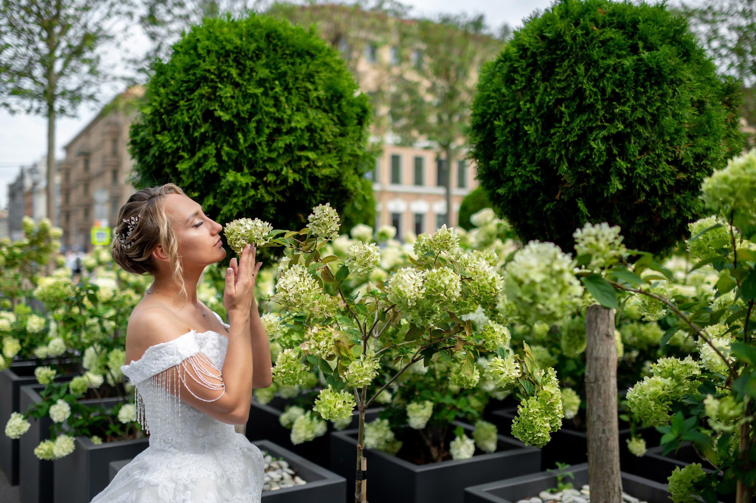 Анастасия и Игорь (фотосессия во Втором Дворце Бракосочетания, Польский сад, здание городской Ратуши). Портретный, семейный и свадебный фотограф в Санкт-Петербурге и в Пушкине Ширяев Денис