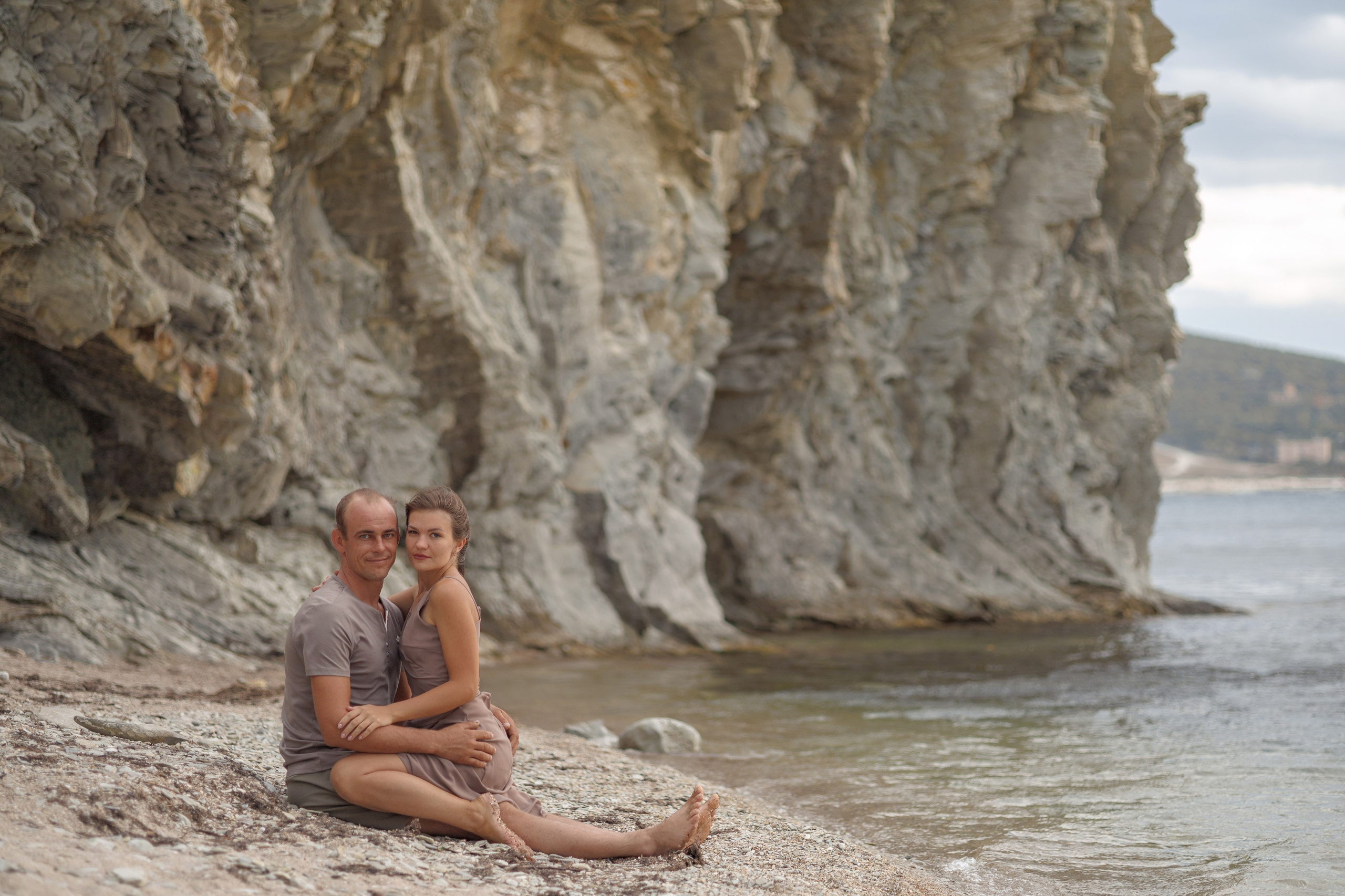 На пустынном пляже. Семейный и портретный фотограф в Геленджике Любовь Бодрова