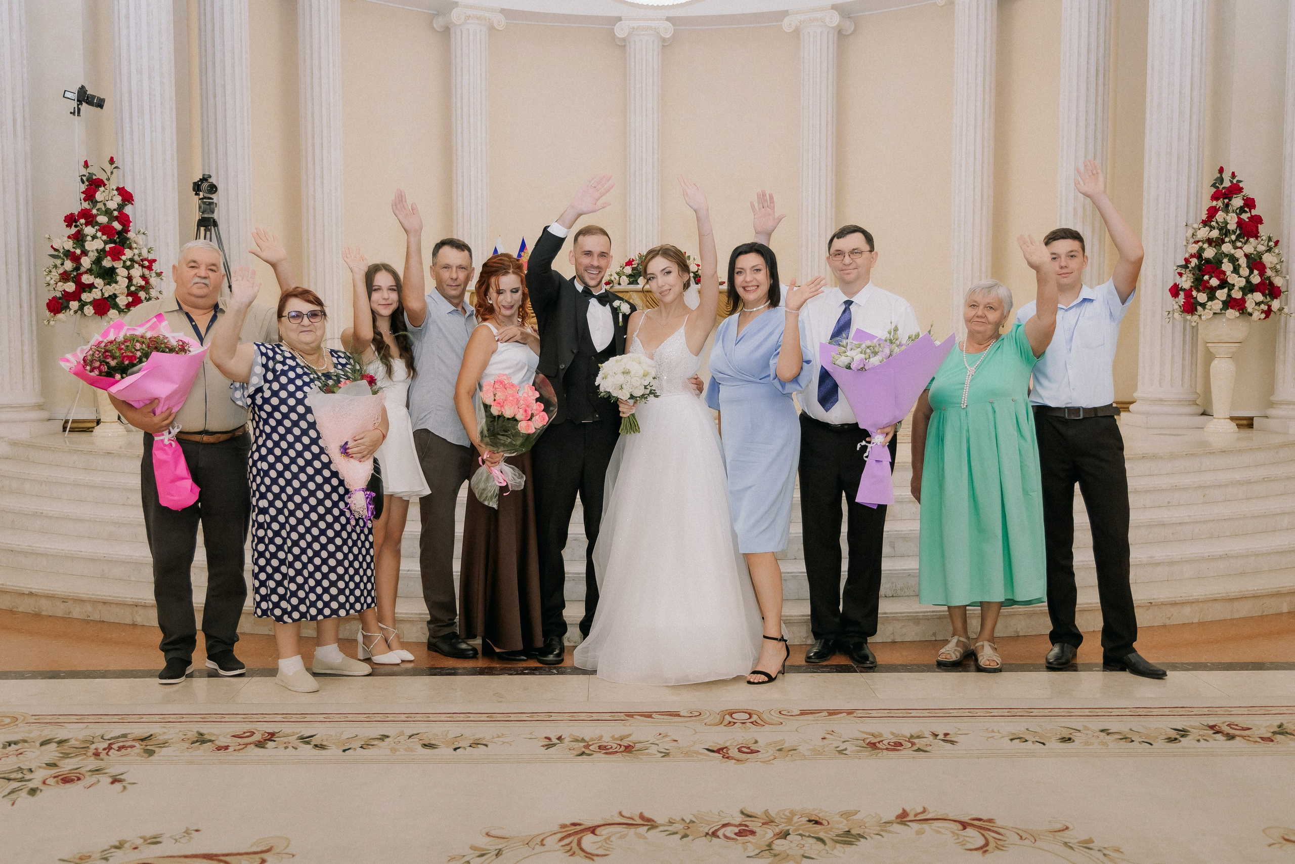 Свадебная прогулка Екатерины и Евгения. Свадебная фотография. Арина Рубах