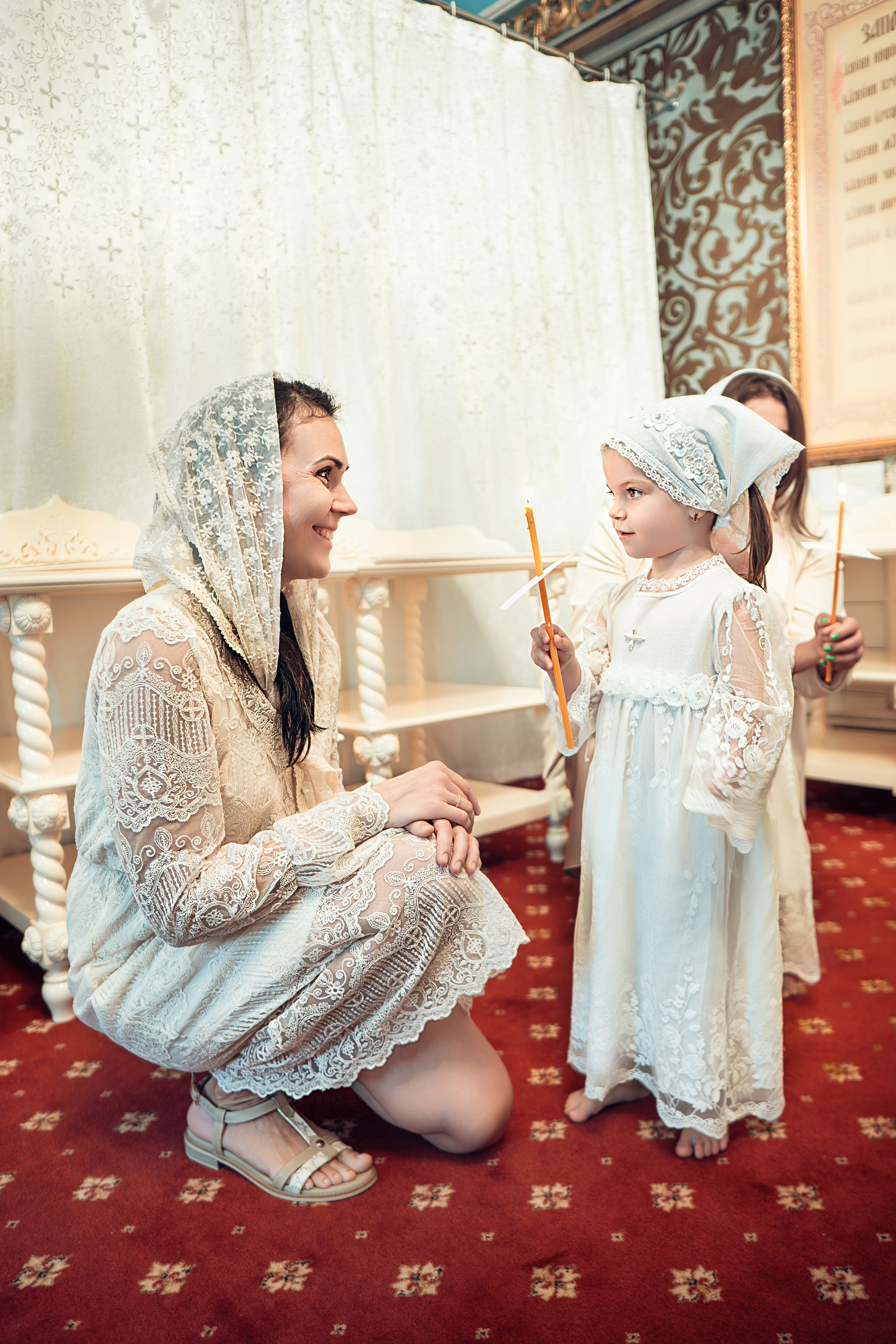 Таинство Крещения Евы и Софии