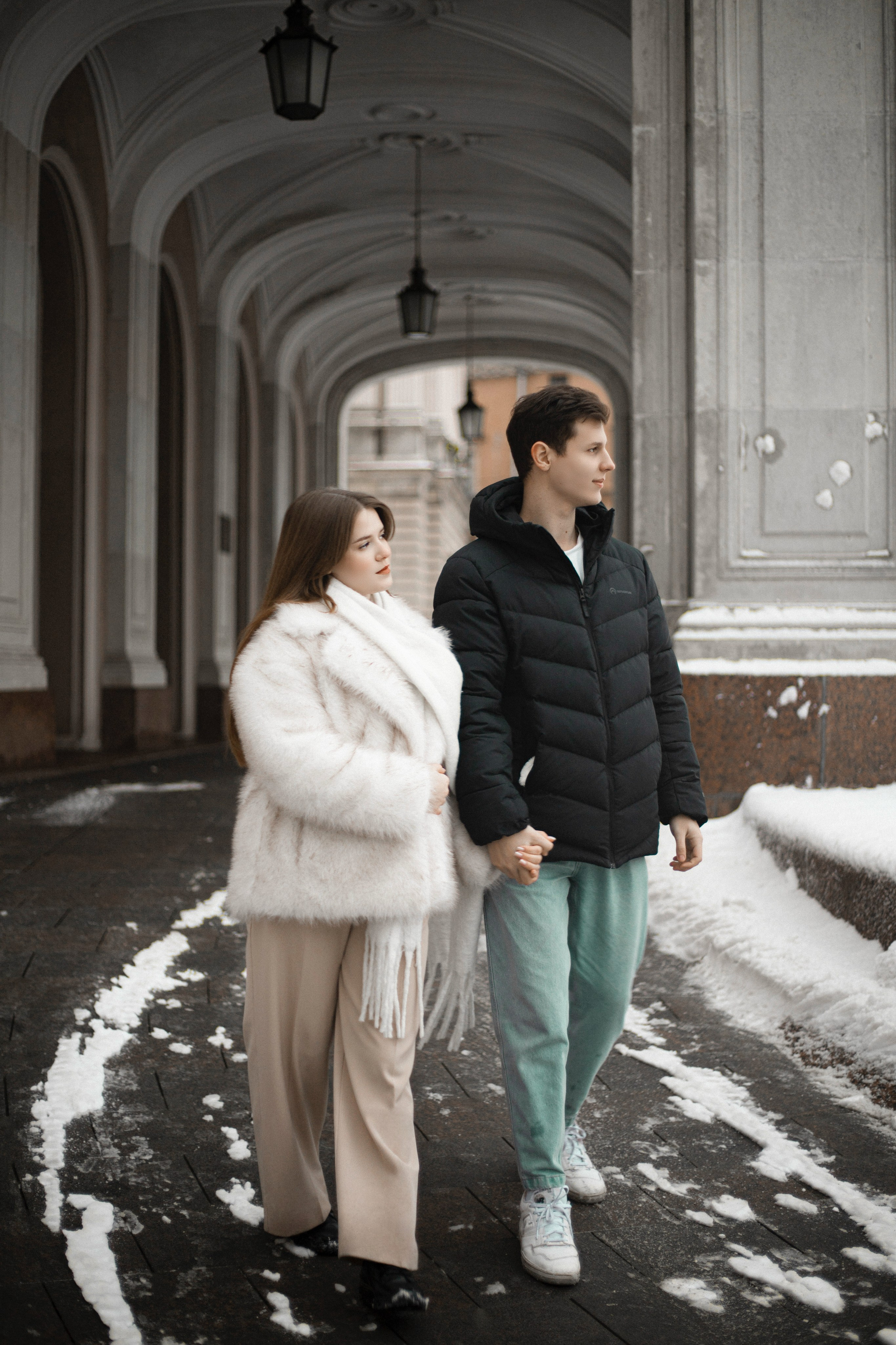 Lovestory: зимняя Исаакиевская площадь