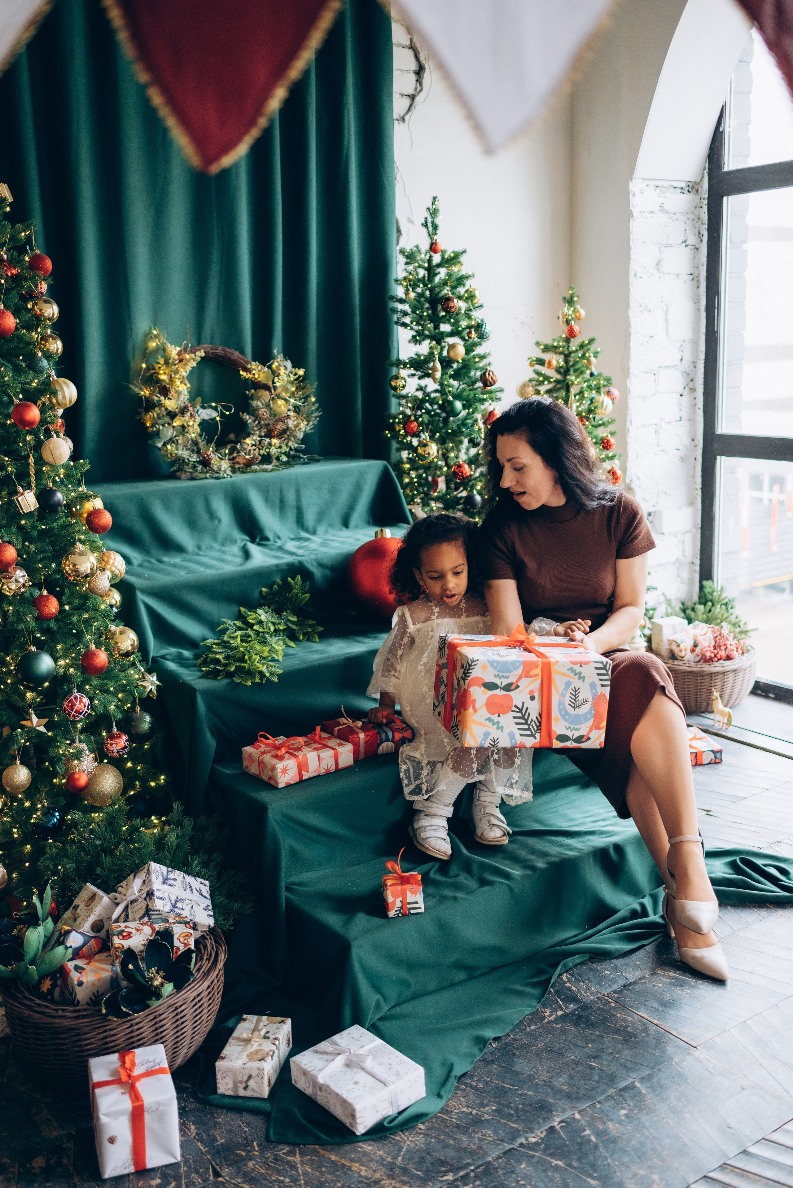 Новый год Наталья с дочкой. Семейный фотограф в Тюмени Ксения Мязитова