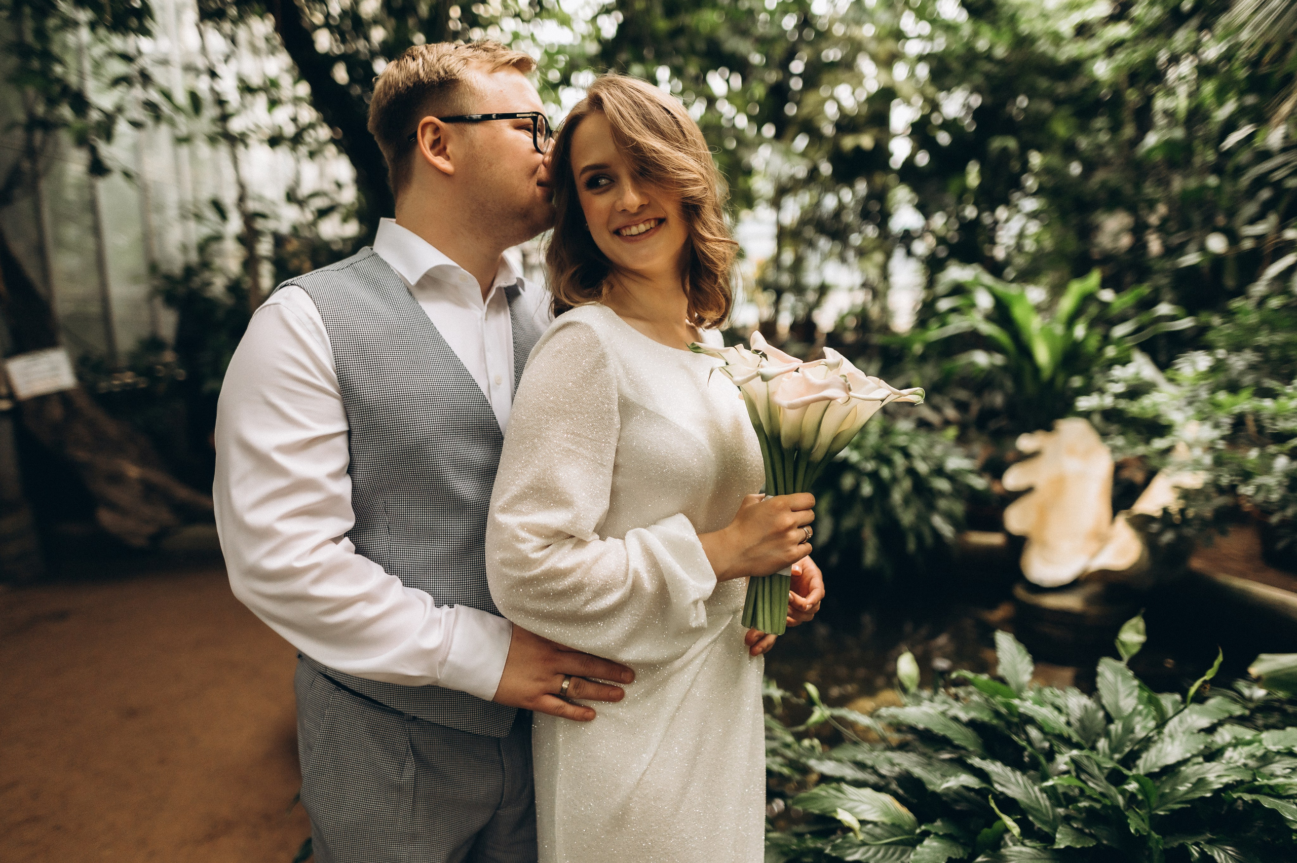 Загс+Оранжерея (камерная свадьба). Фотограф ПИТЕР СПБ Надежда Баранова