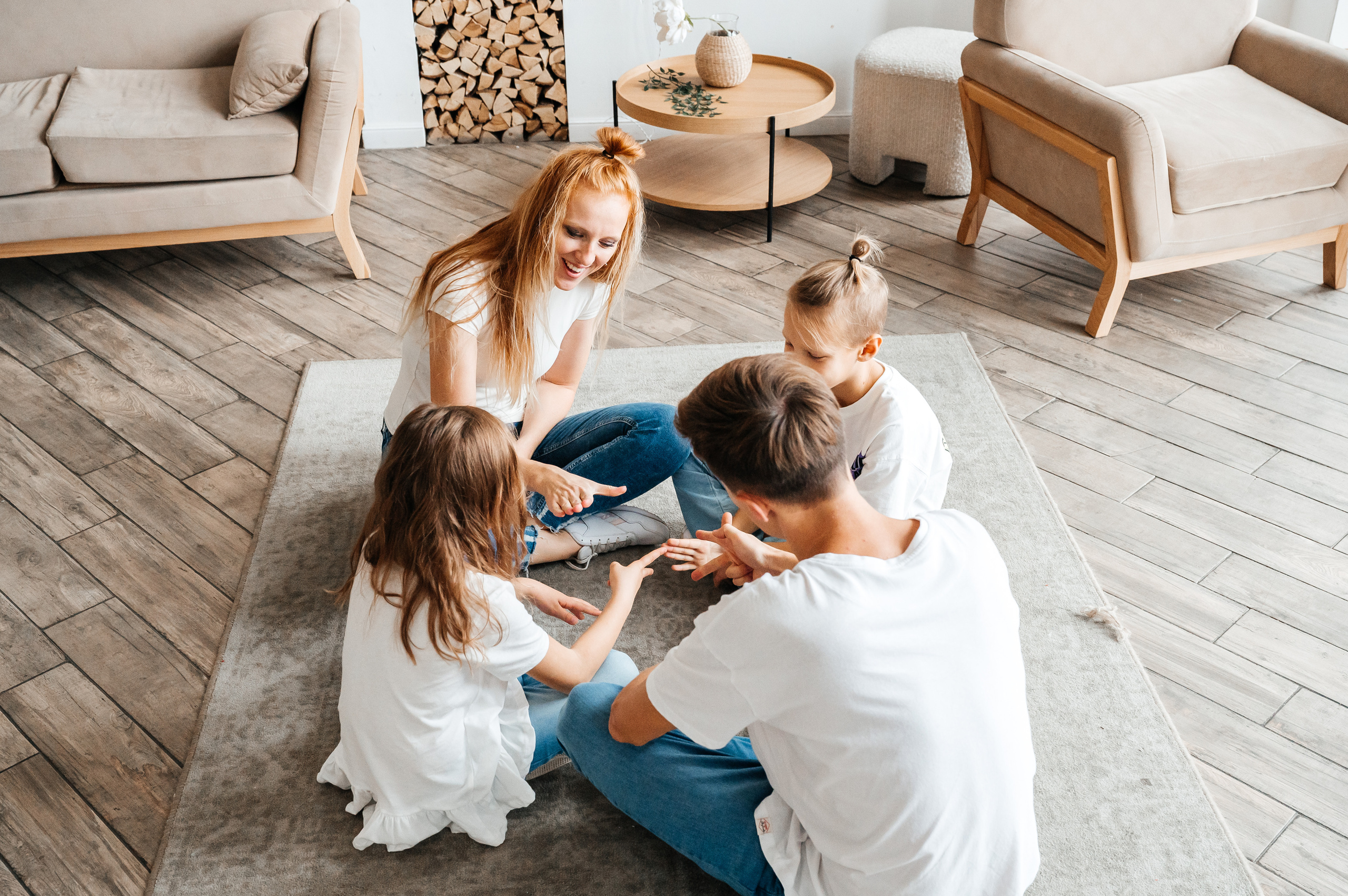 Карина, Сева, Мия и Тиша. Портретный фотограф Петрова Мария