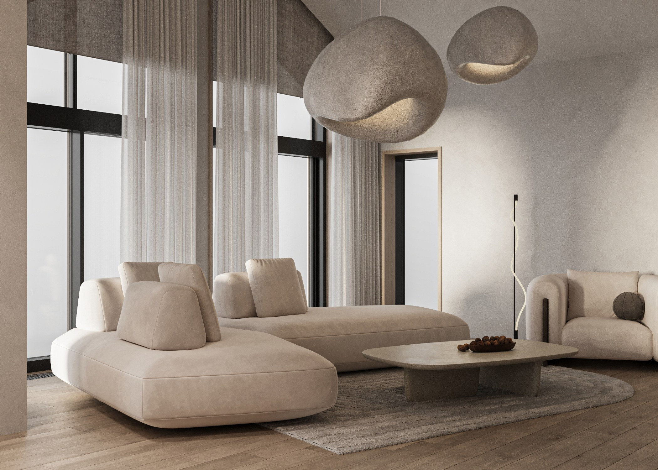 Дизайн дома в коттеджном поселке Большая вода — 150 м², 2023. Расим Селяметов — дизайн интерьера в Крыму