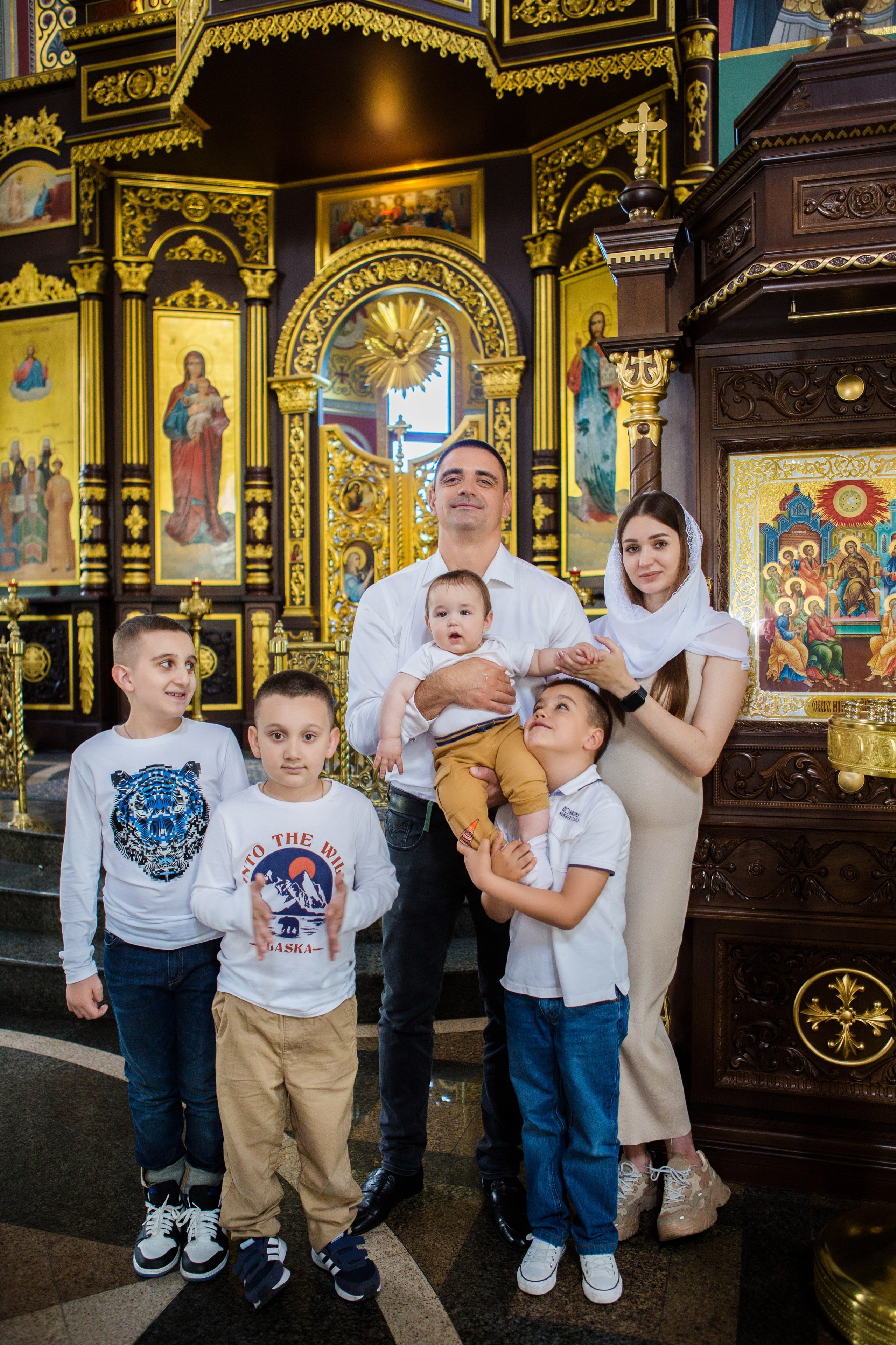 Крещение Александра. Храм Святого Духа. Свадебный семейный и детский фотограф в Краснодаре Карина Федоровская