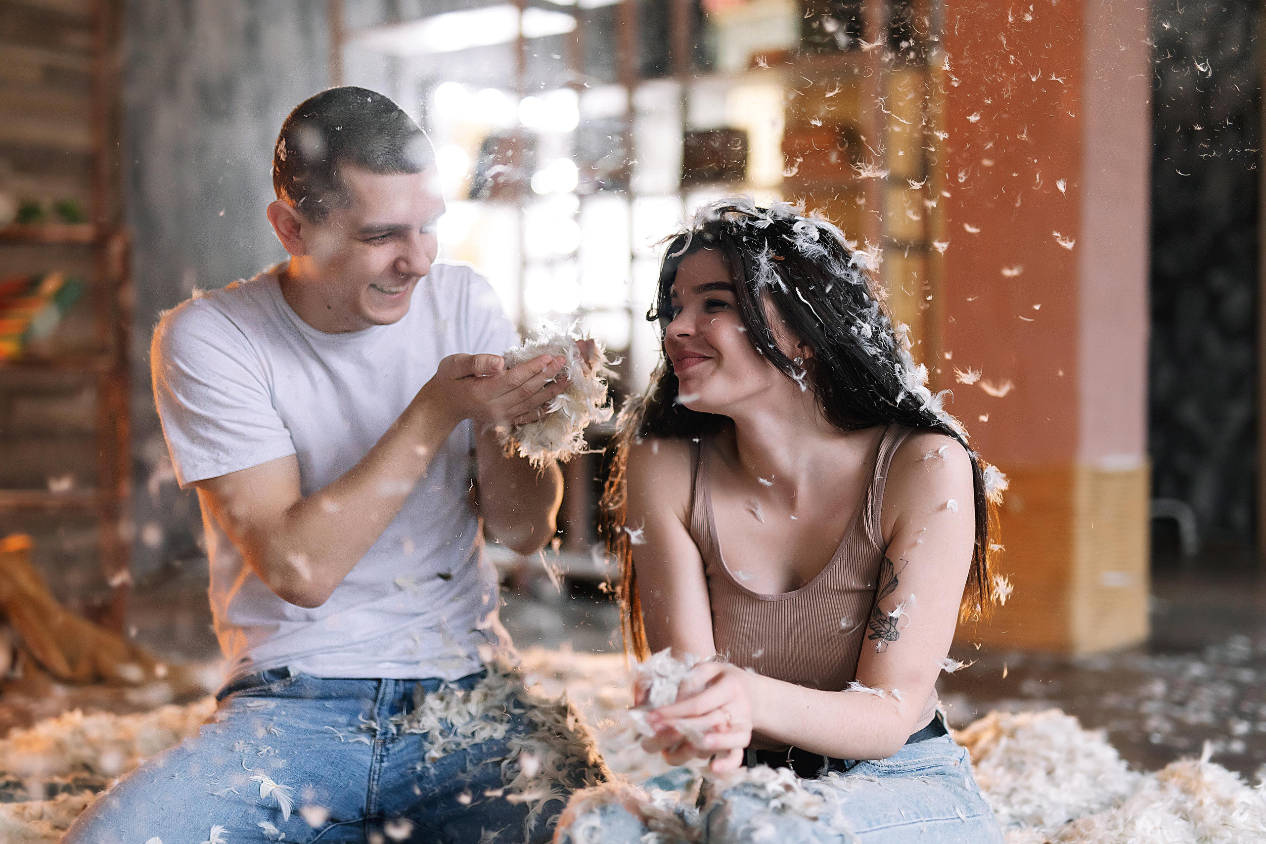 Pro любовь. В перьях. Фотограф Москва Мария Захарова