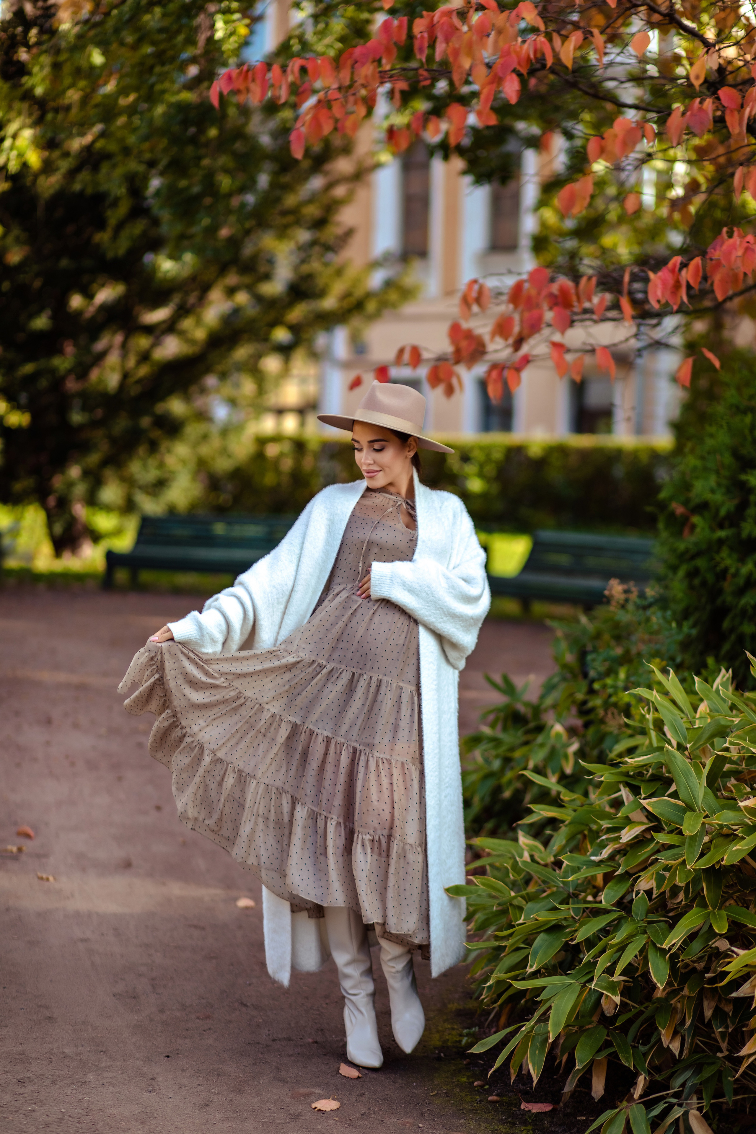 Julianna in the Botanical Garden. NatalieDmi — фотосессия беременности, семейный фотограф, портрет