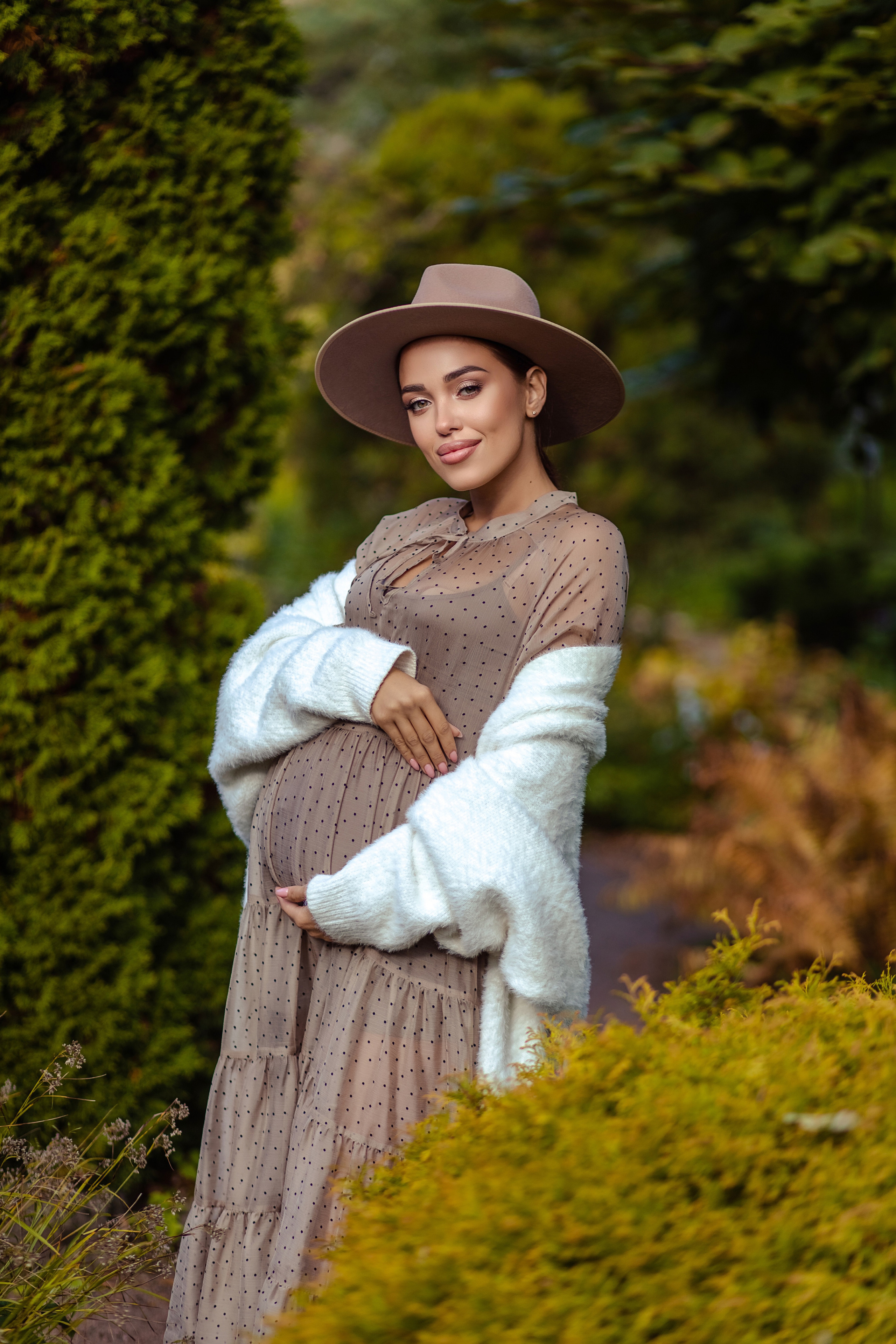 Julianna in the Botanical Garden. NatalieDmi — фотосессия беременности, семейный фотограф, портрет