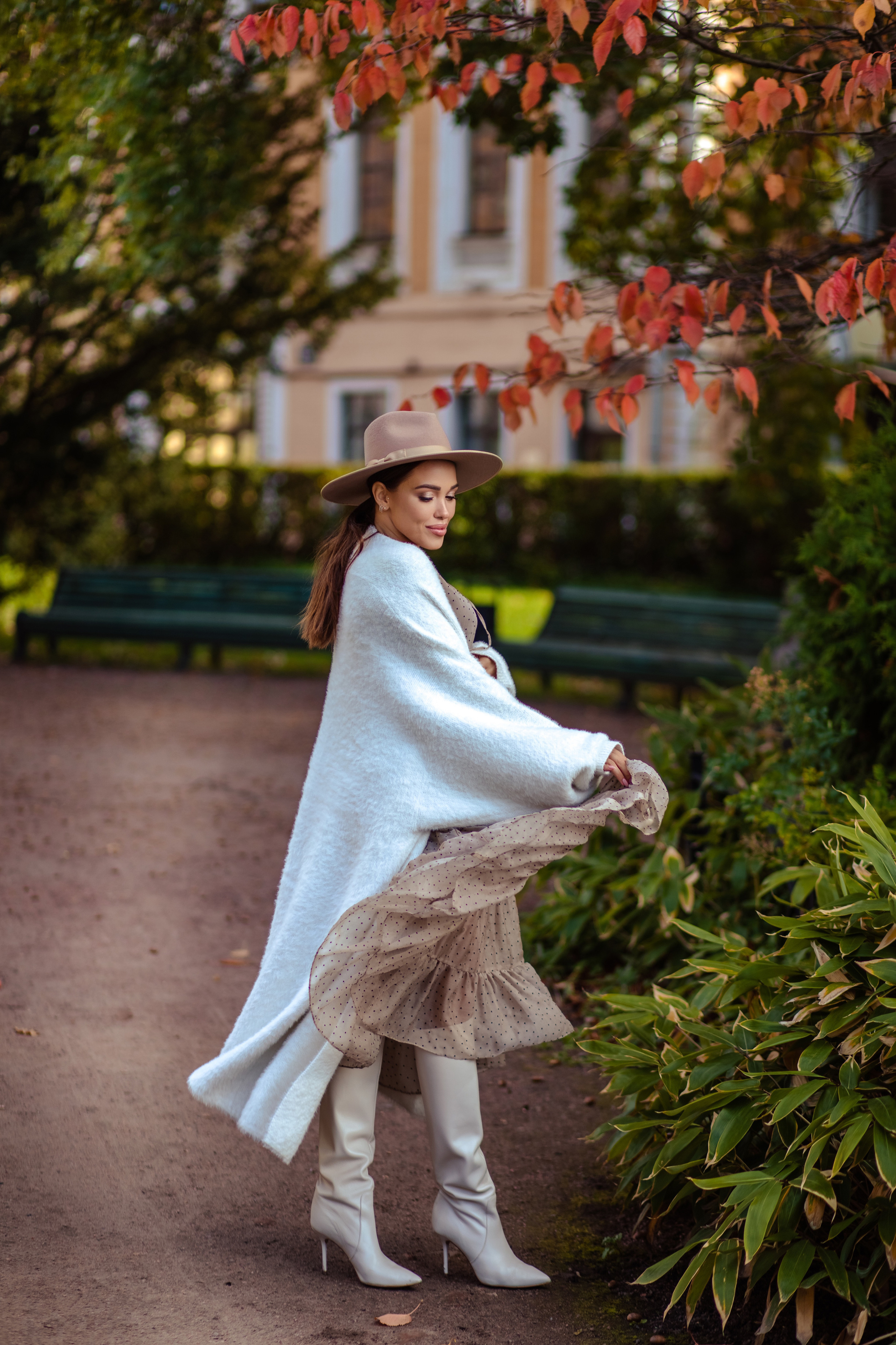 Julianna in the Botanical Garden. NatalieDmi — фотосессия беременности, семейный фотограф, портрет