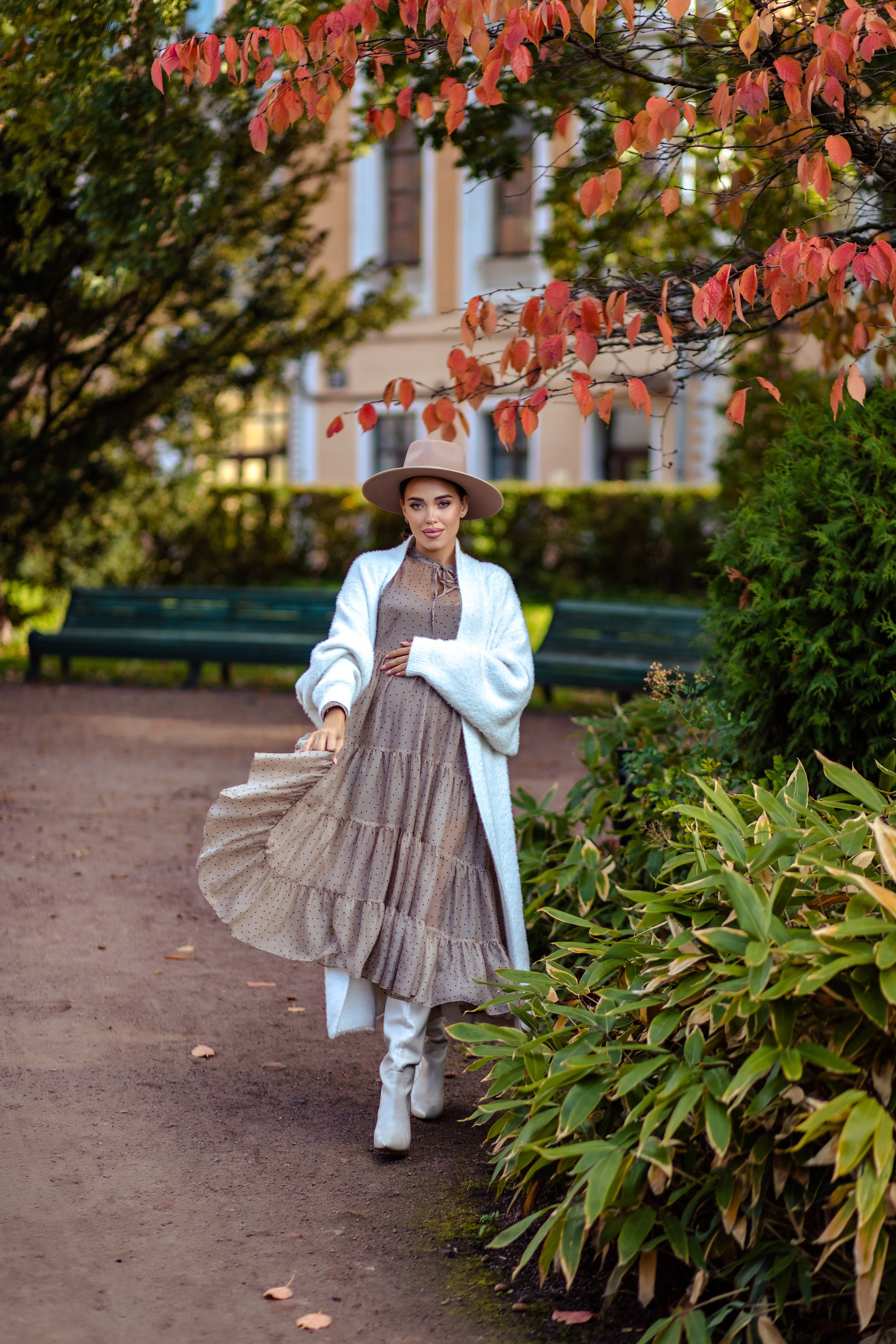 Julianna in the Botanical Garden. NatalieDmi — фотосессия беременности, семейный фотограф, портрет