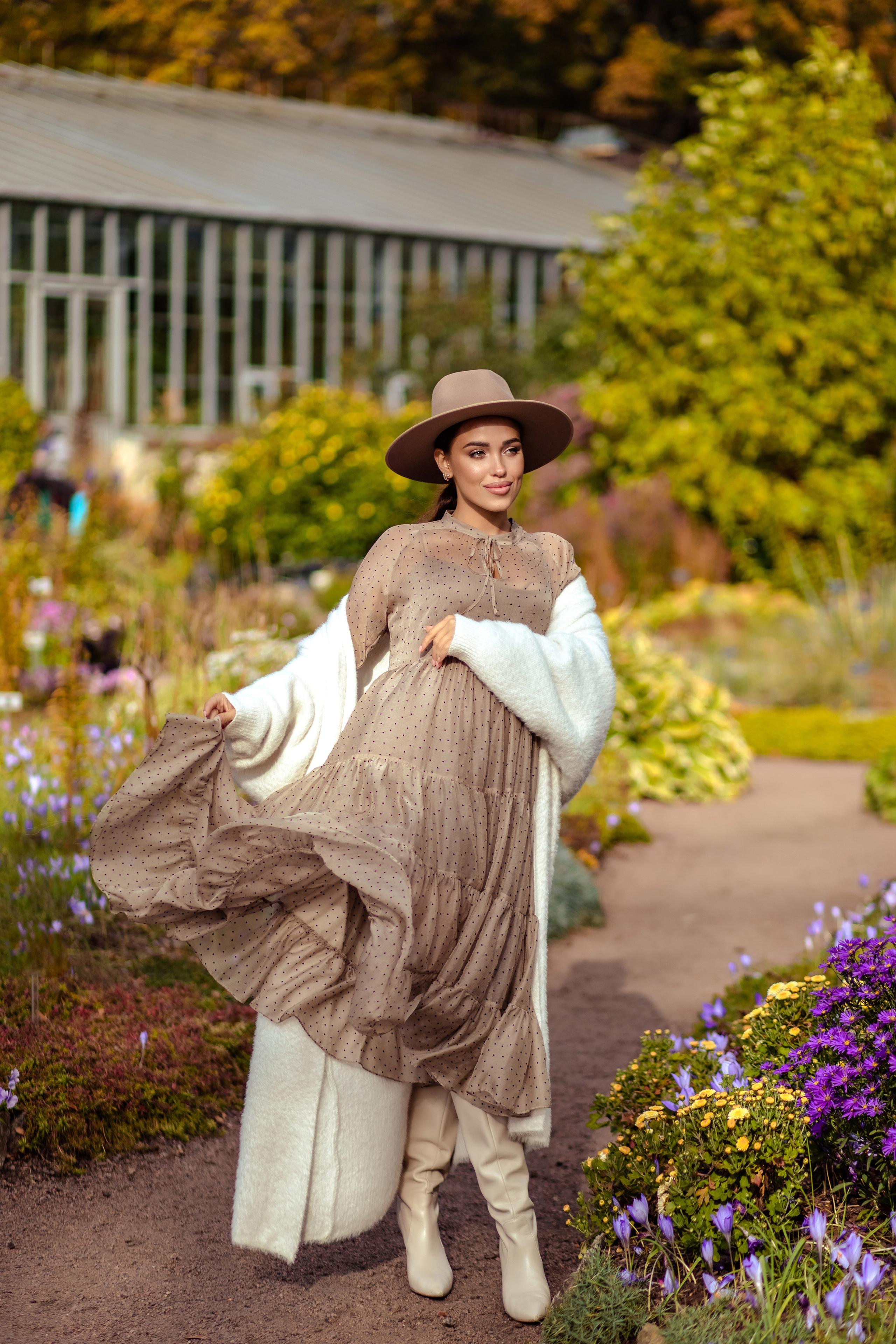 Julianna in the Botanical Garden. NatalieDmi — фотосессия беременности, семейный фотограф, портрет