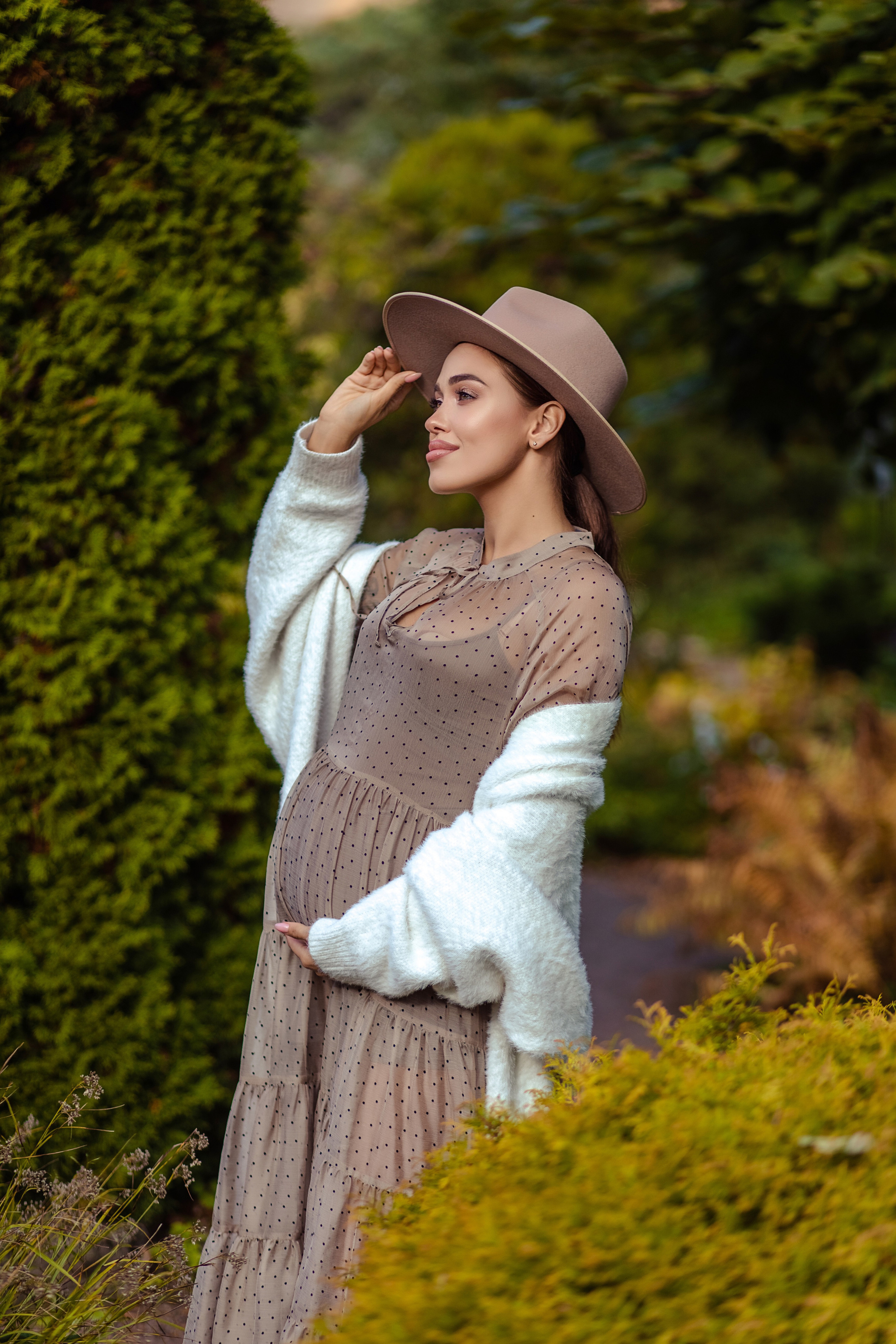 Julianna in the Botanical Garden. NatalieDmi — фотосессия беременности, семейный фотограф, портрет