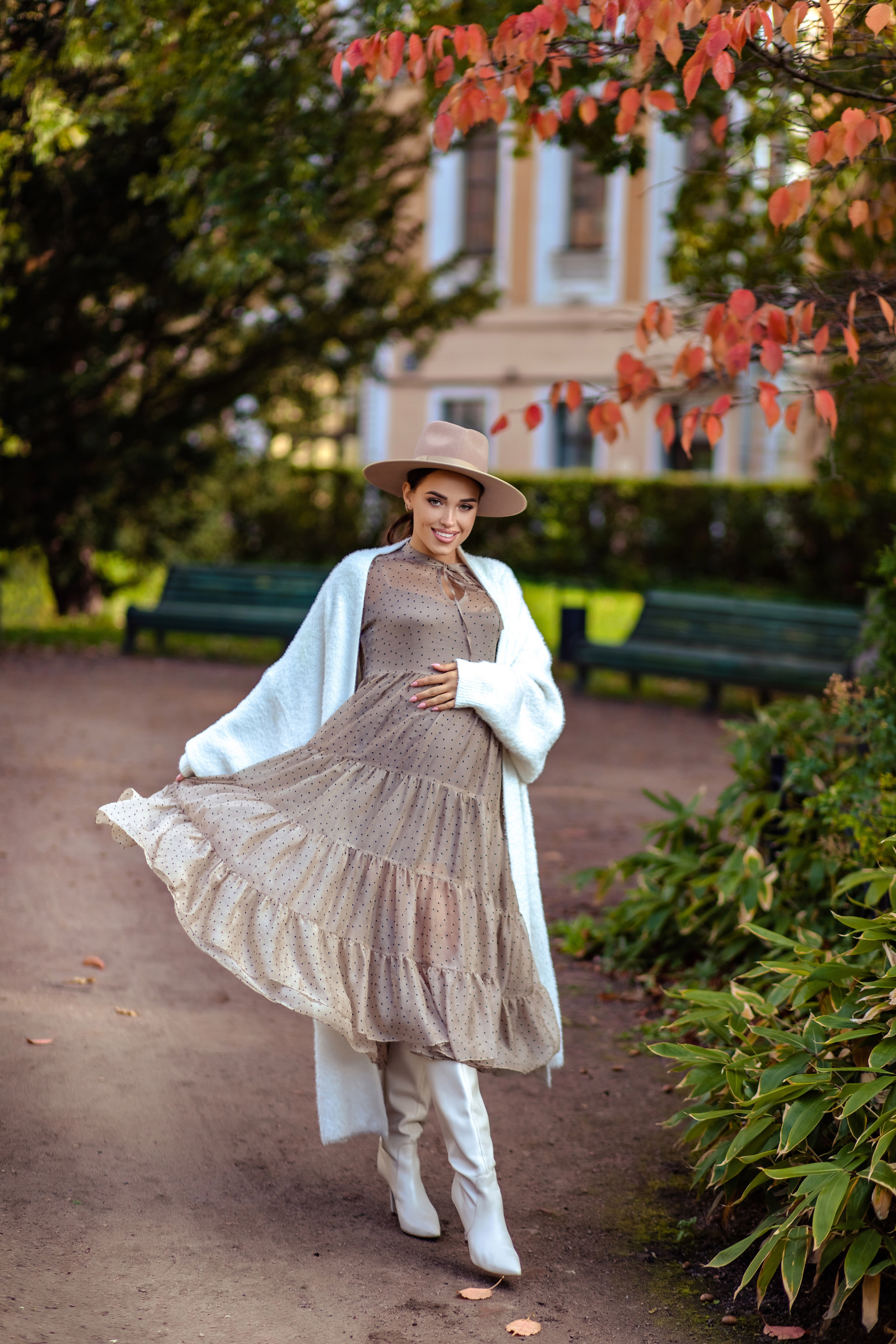 Julianna in the Botanical Garden. NatalieDmi — фотосессия беременности, семейный фотограф, портрет