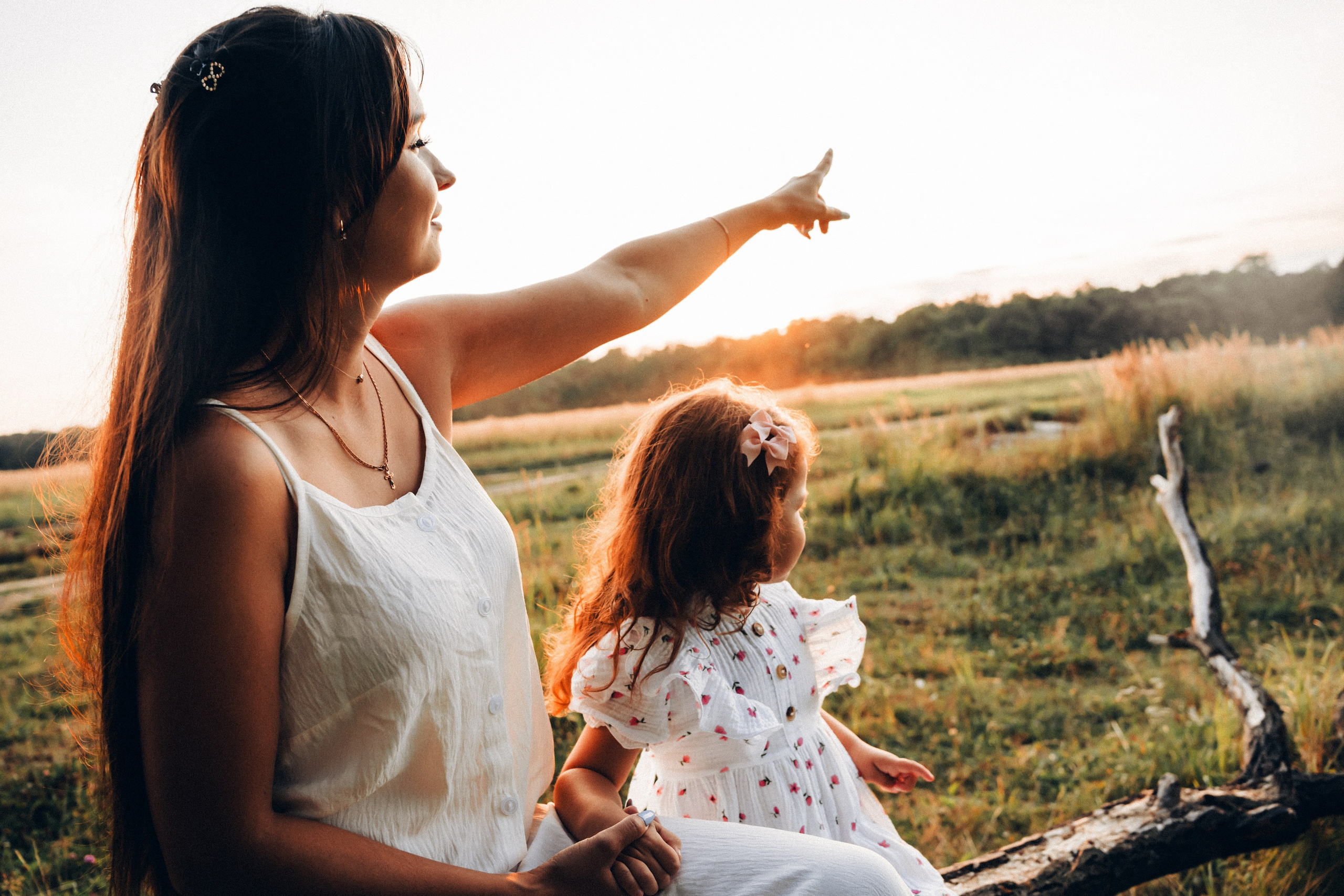 Семейная съемка на закате