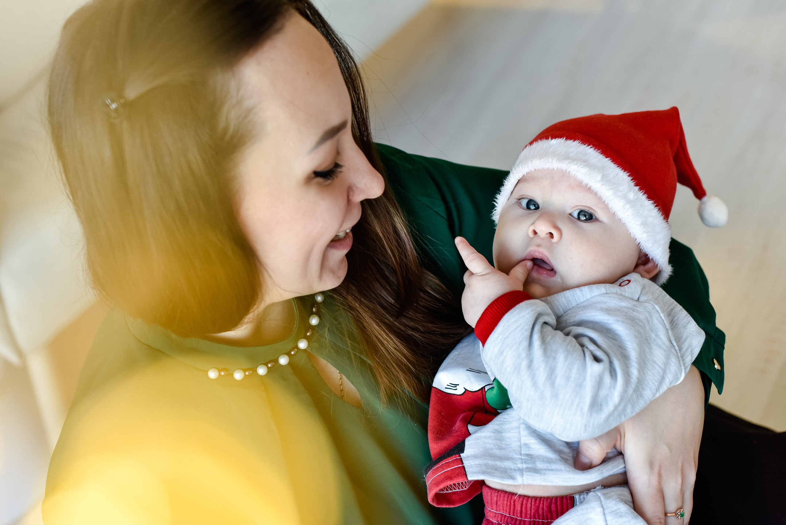 Новогодняя съемка Настя, Максим. Лев