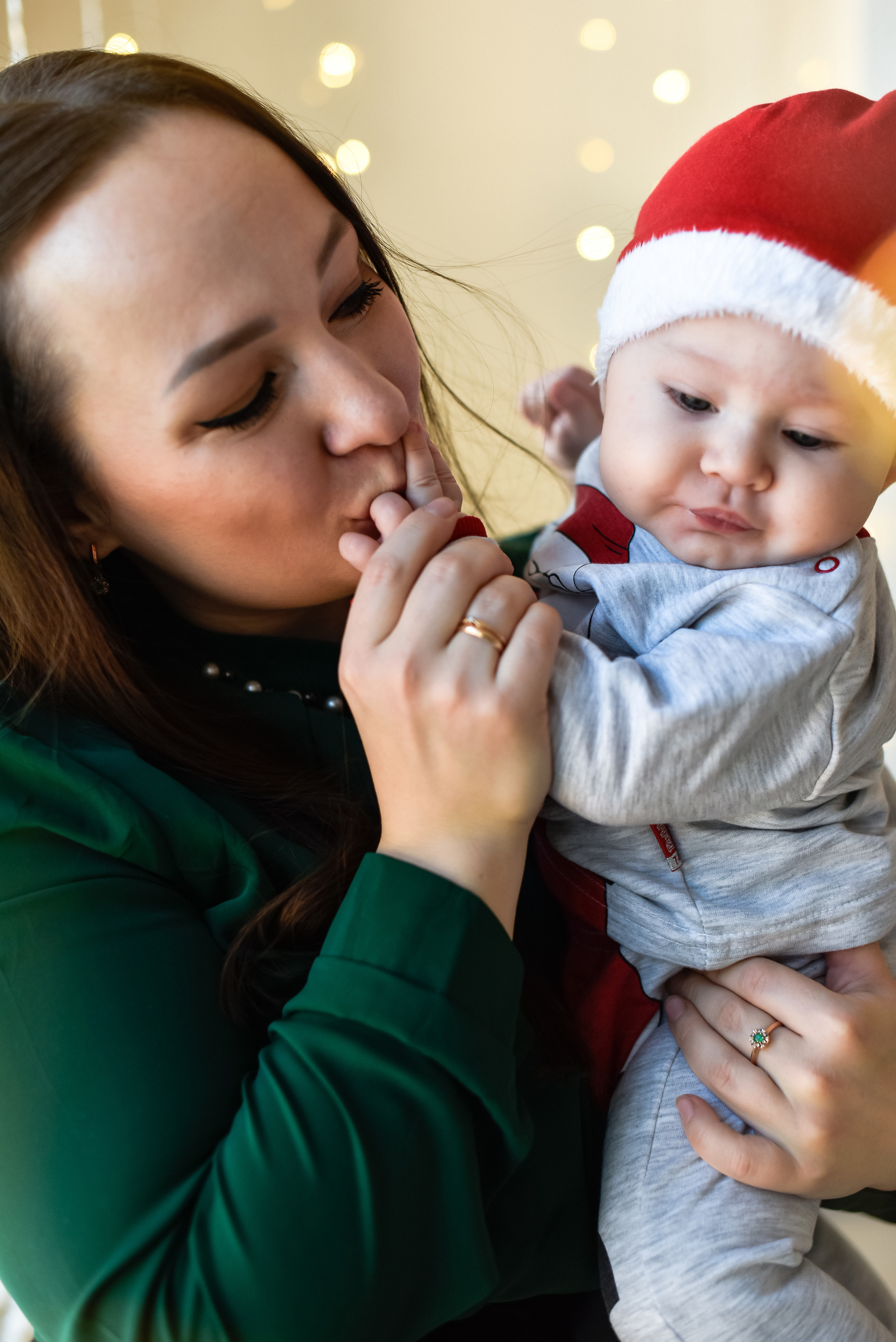 Новогодняя съемка Настя, Максим. Лев