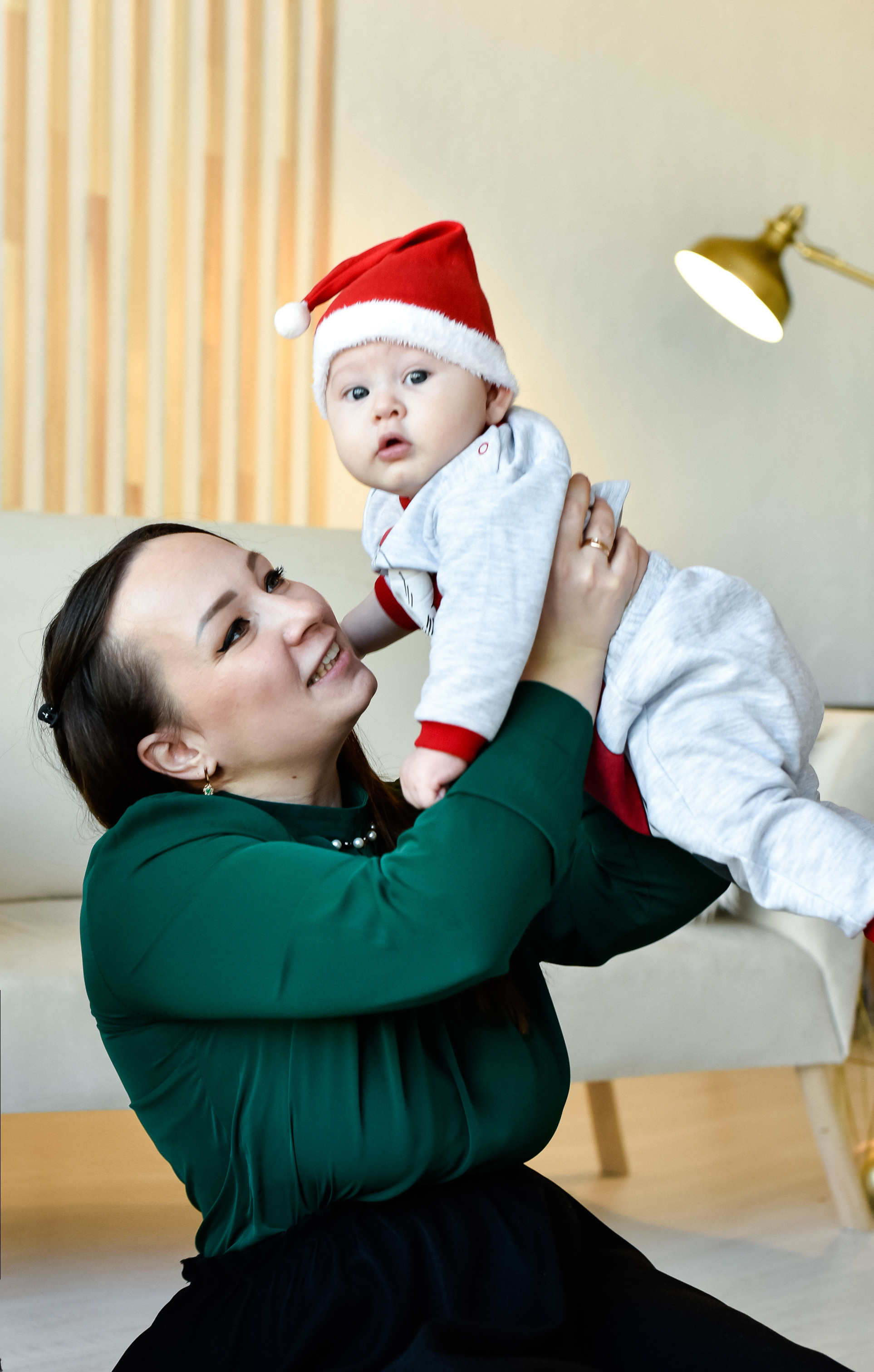 Новогодняя съемка Настя, Максим. Лев