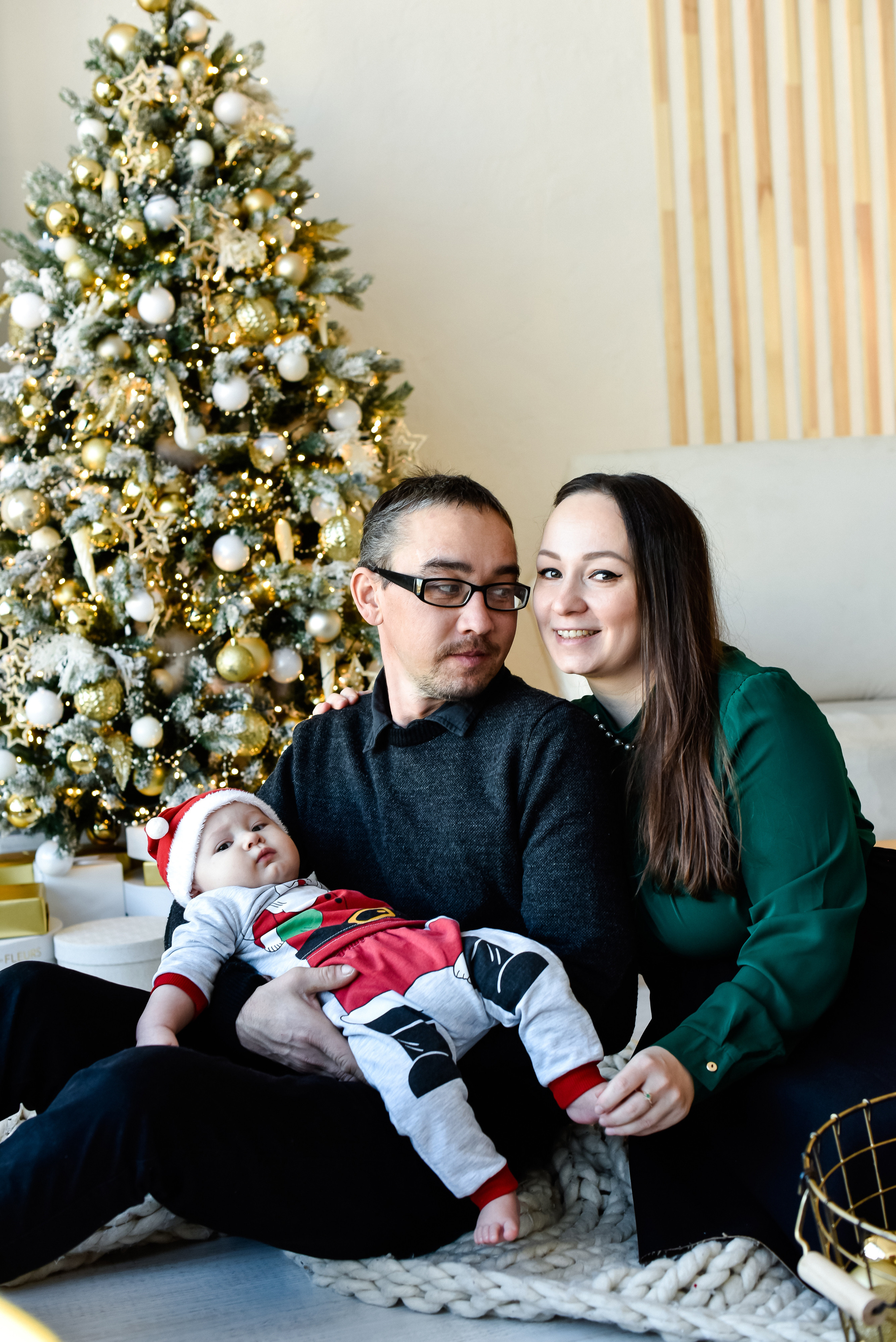 Новогодняя съемка Настя, Максим. Лев