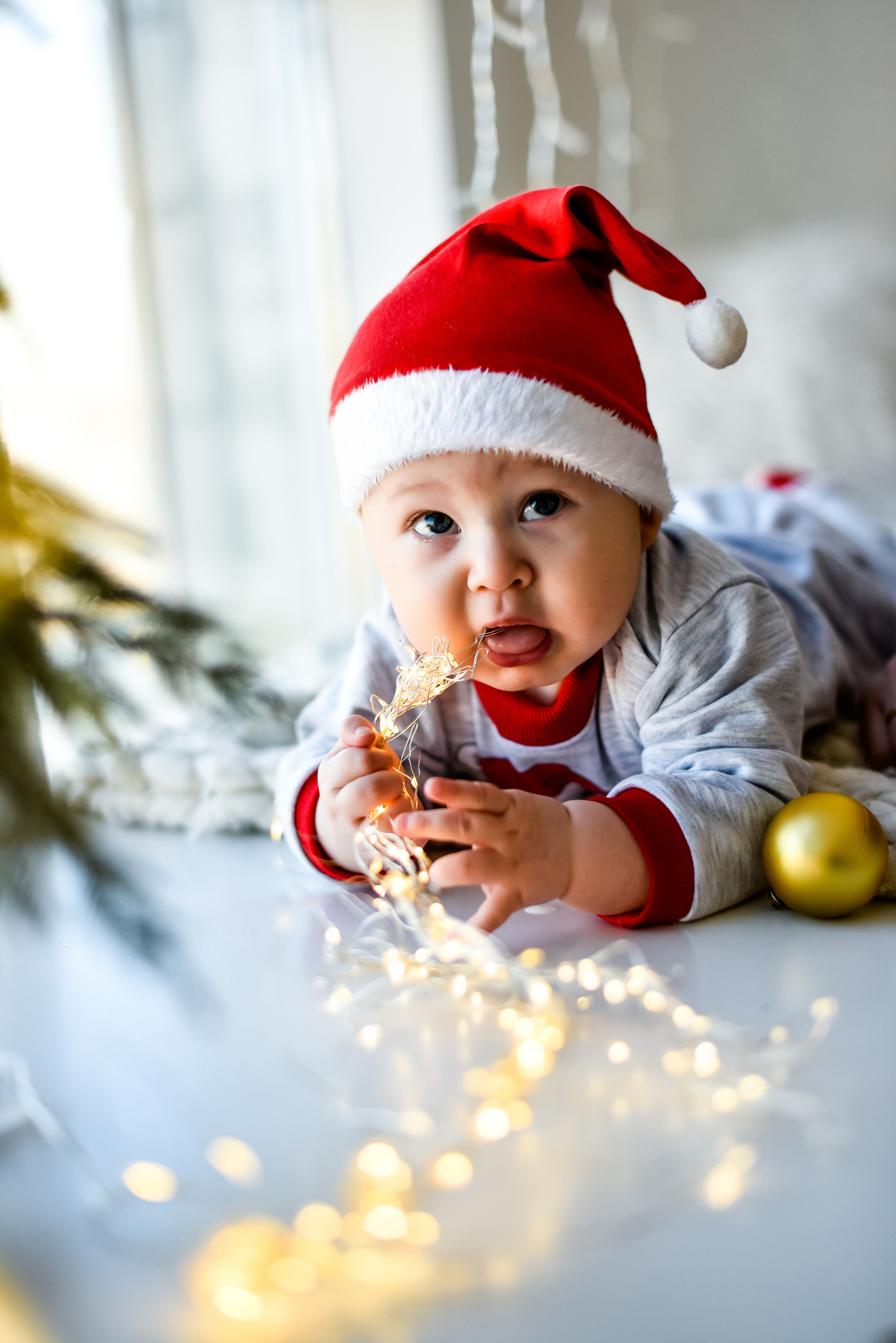 Новогодняя съемка Настя, Максим. Лев