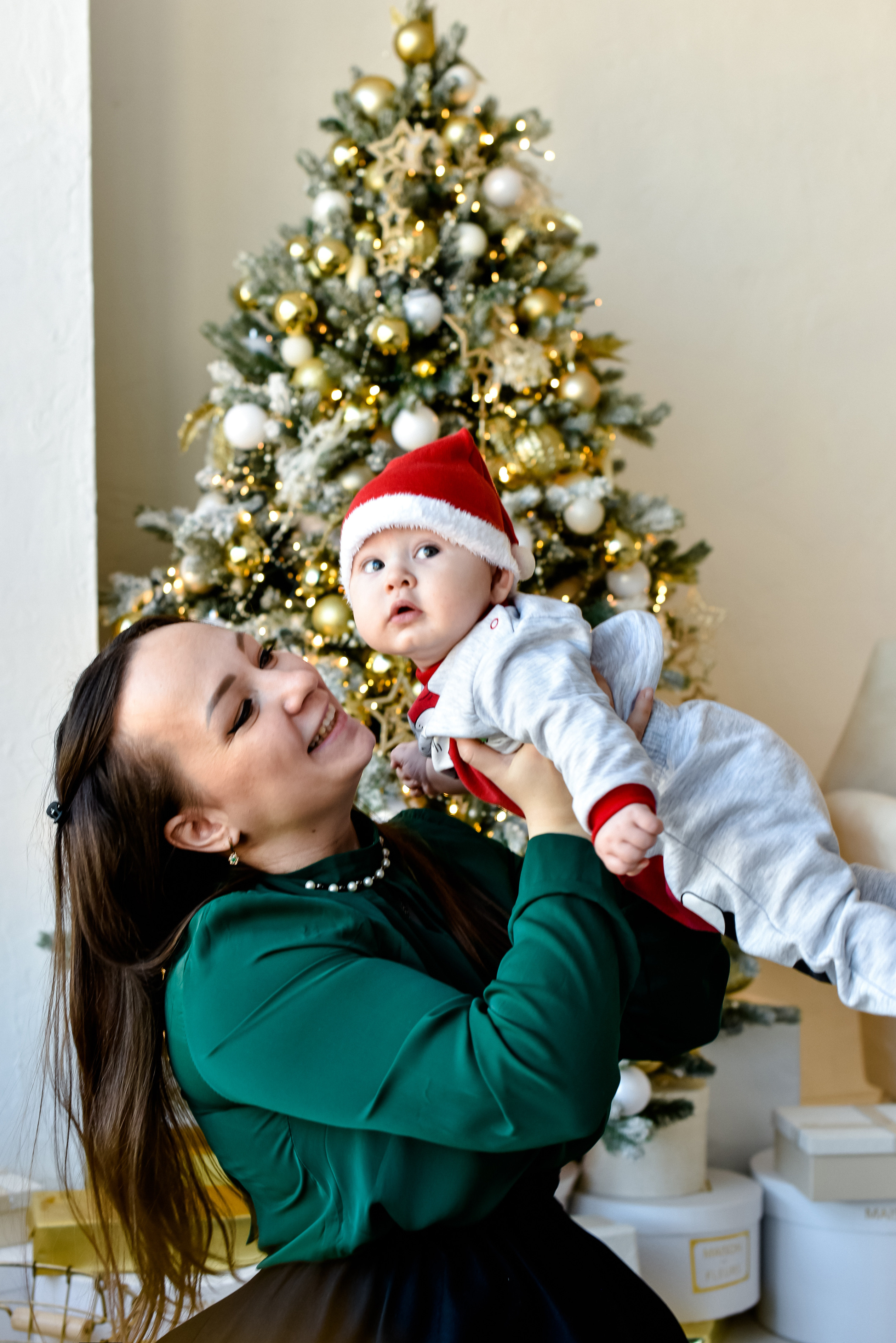 Новогодняя съемка Настя, Максим. Лев