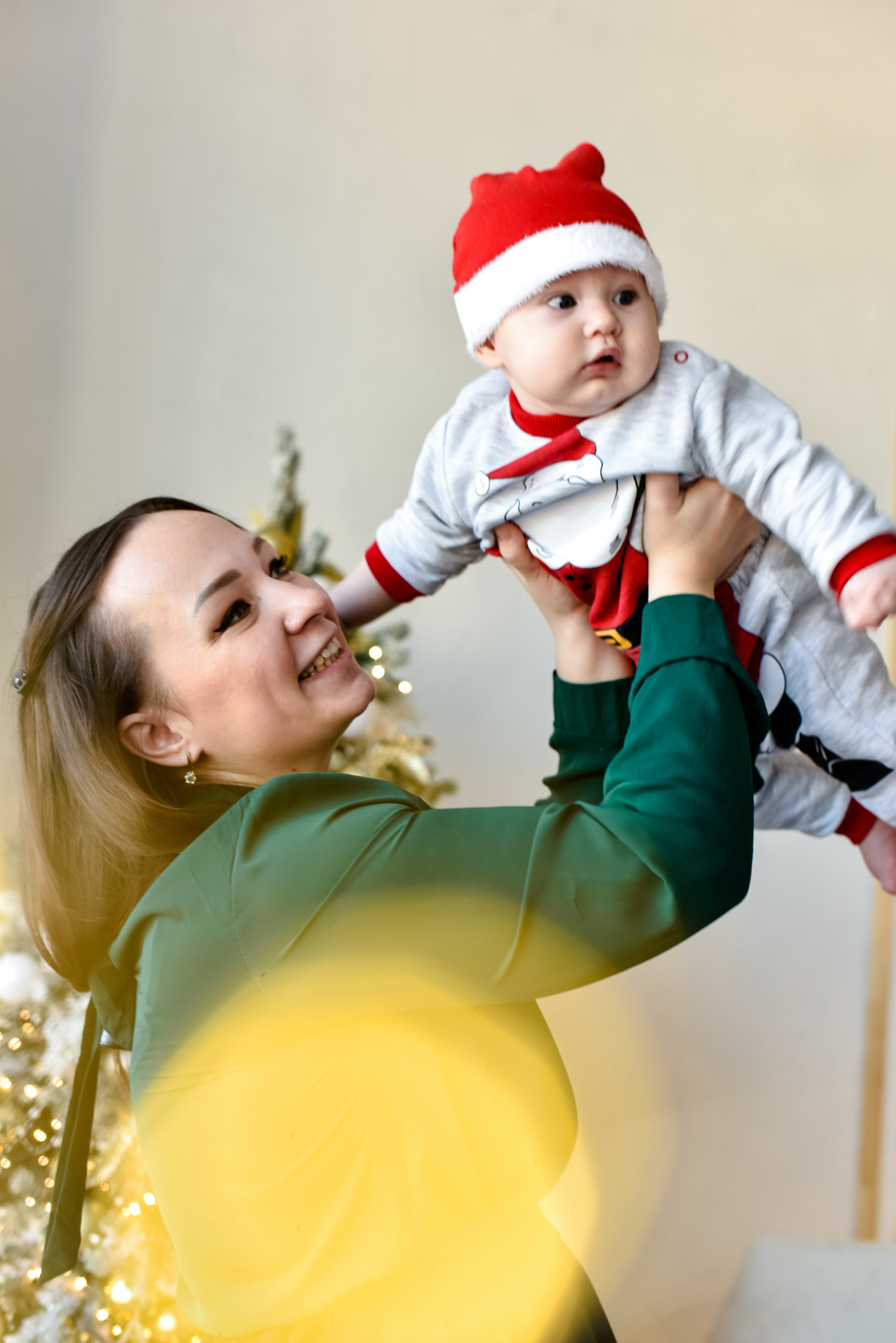 Новогодняя съемка Настя, Максим. Лев