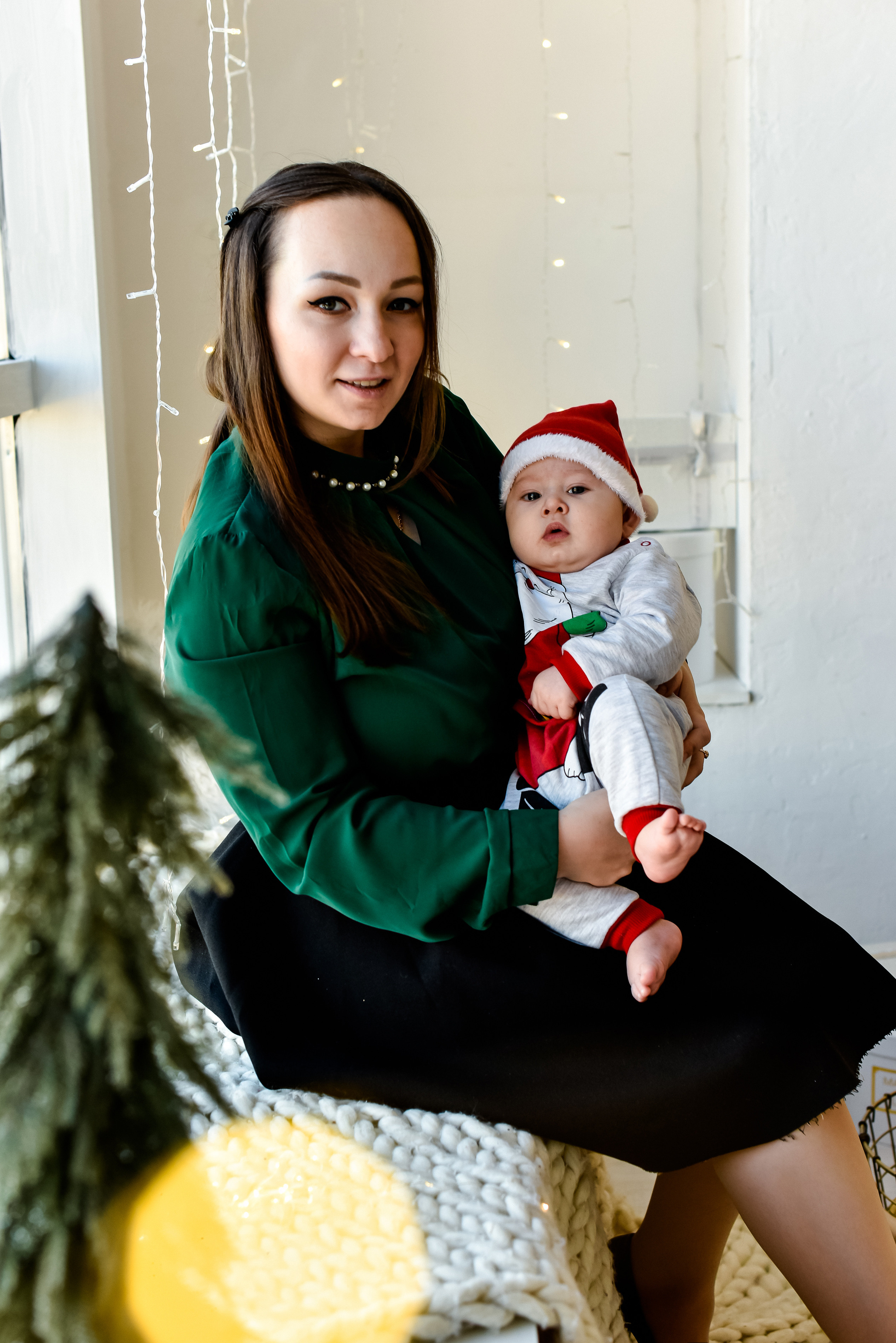 Новогодняя съемка Настя, Максим. Лев