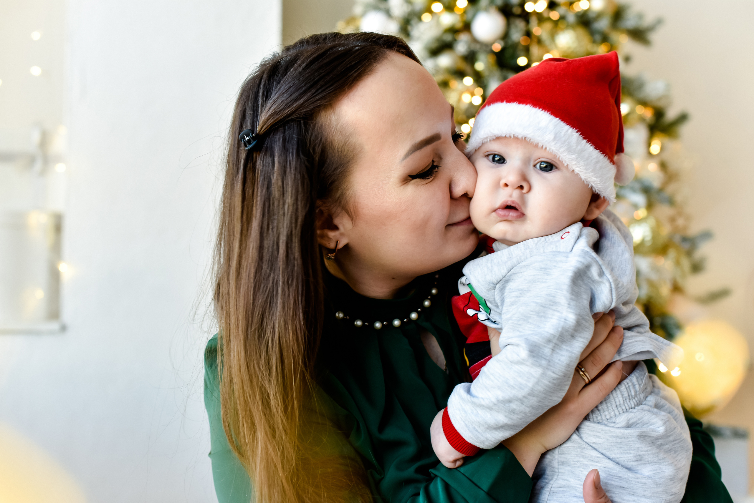 Новогодняя съемка Настя, Максим. Лев
