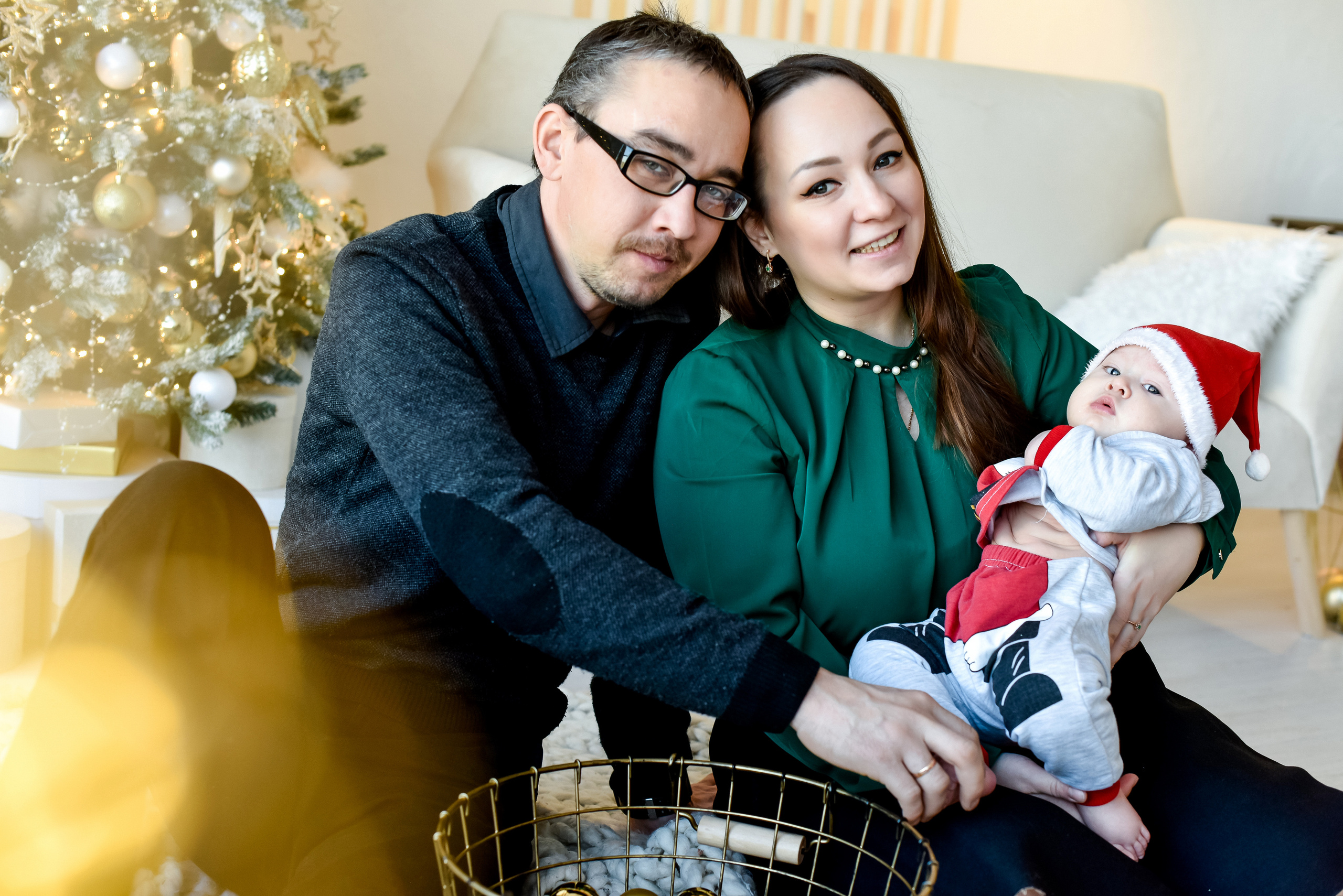 Новогодняя съемка Настя, Максим. Лев