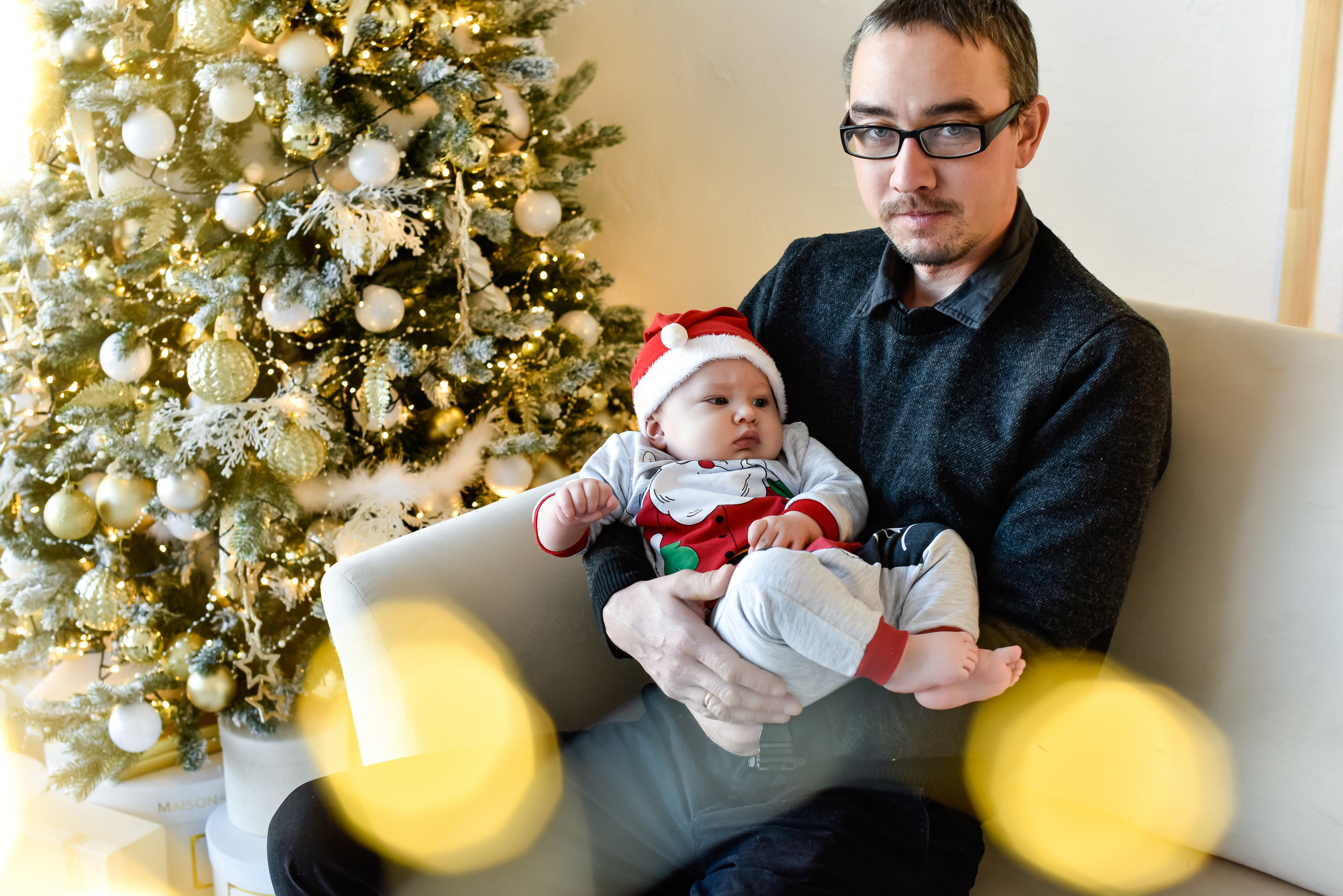 Новогодняя съемка Настя, Максим. Лев