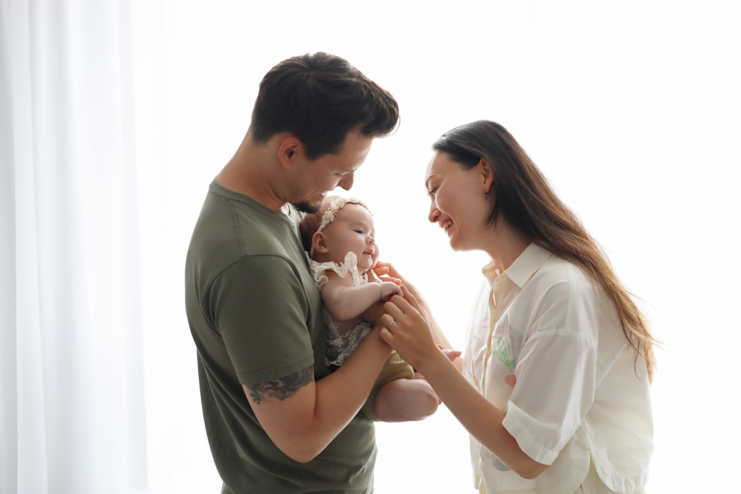 Фотосессия Василисы в студии в Бутово. Фотограф новорожденных Москва. Ньюборн фотограф Москва