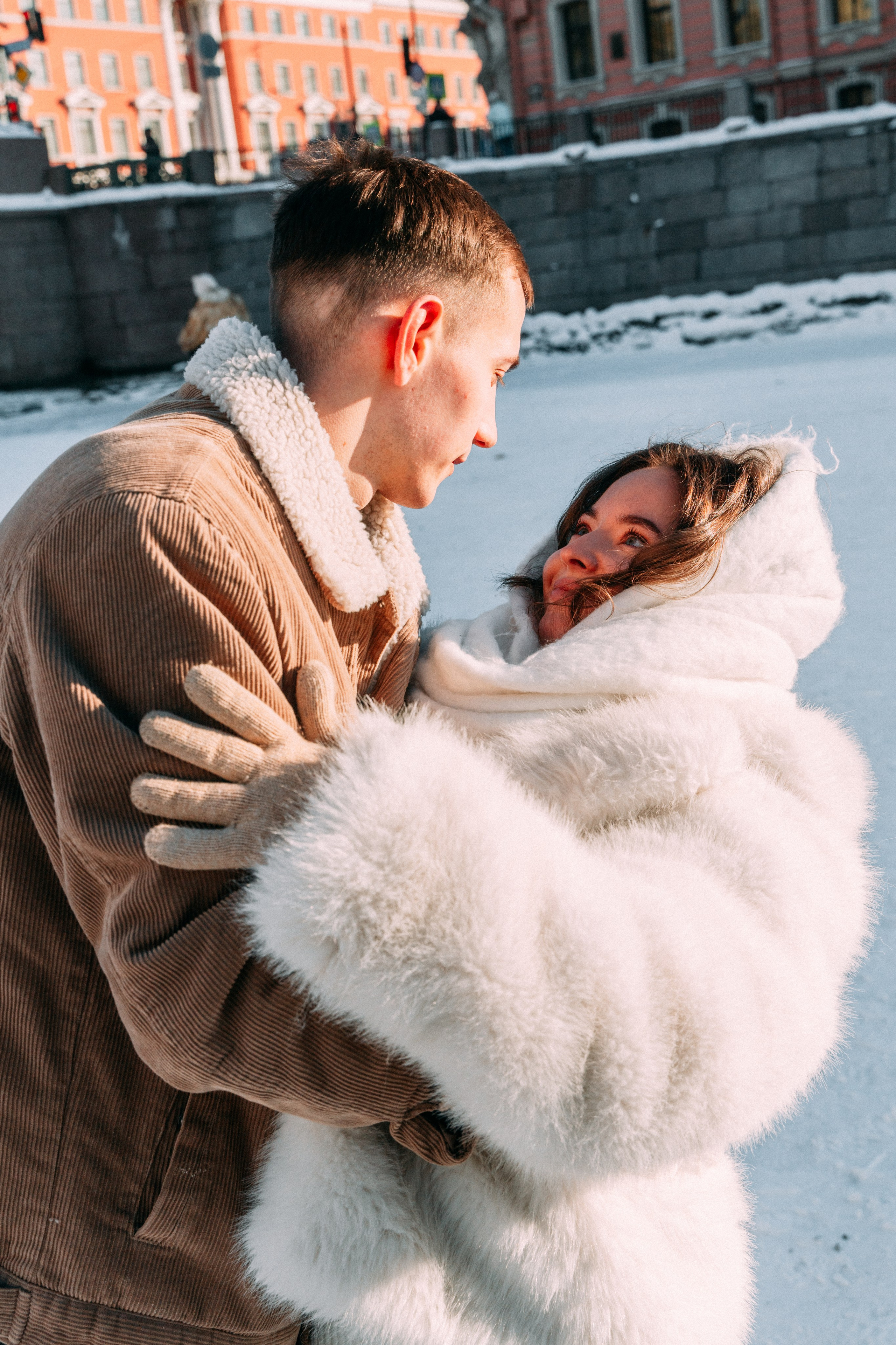 Лавстори на льду по рекам и каналам Санкт-Петербурга