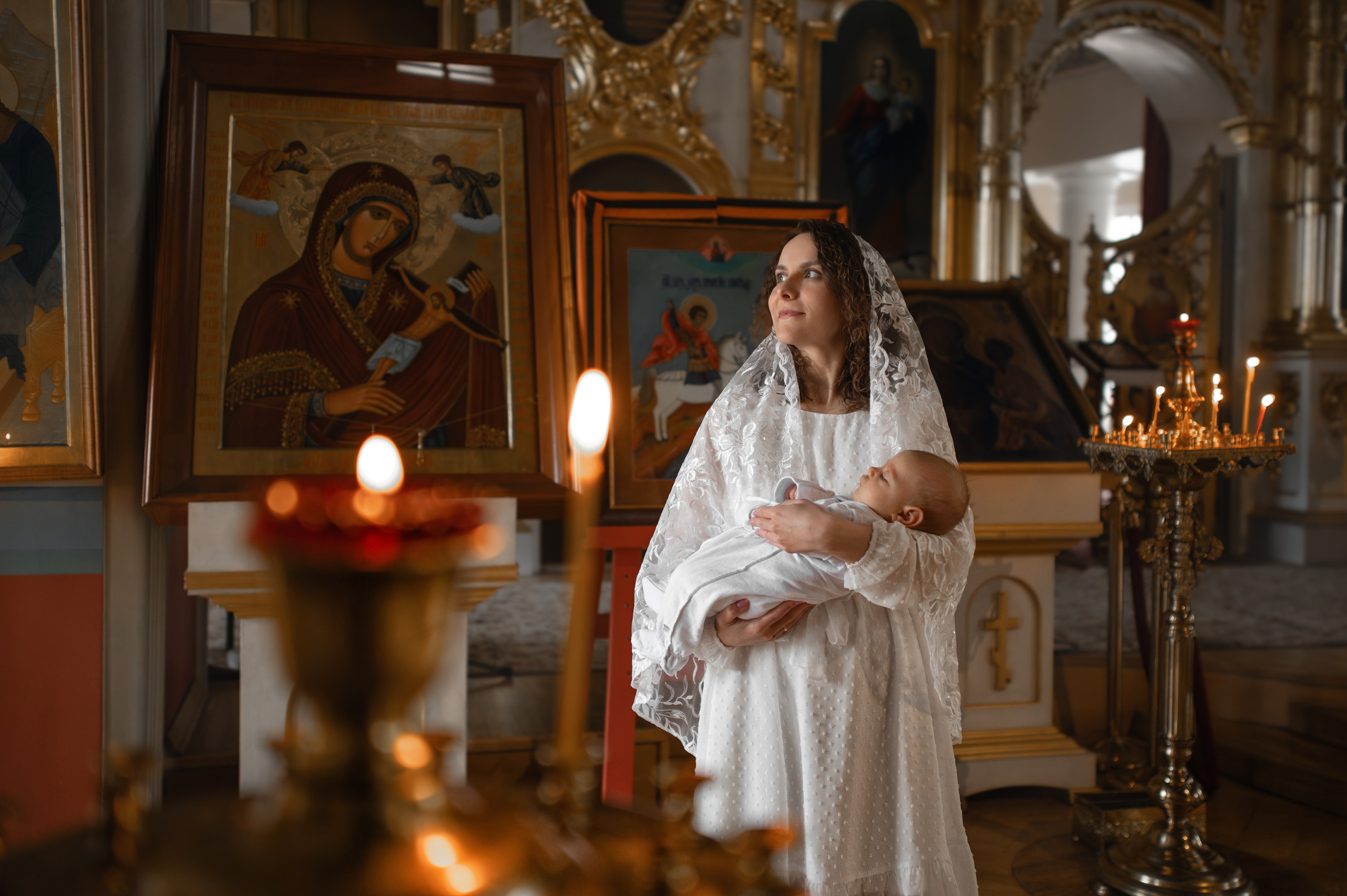 Крещение в храме Благовещения на В.О. Фотограф на крещение и венчание, семейный фотограф в Санкт-Петербурге