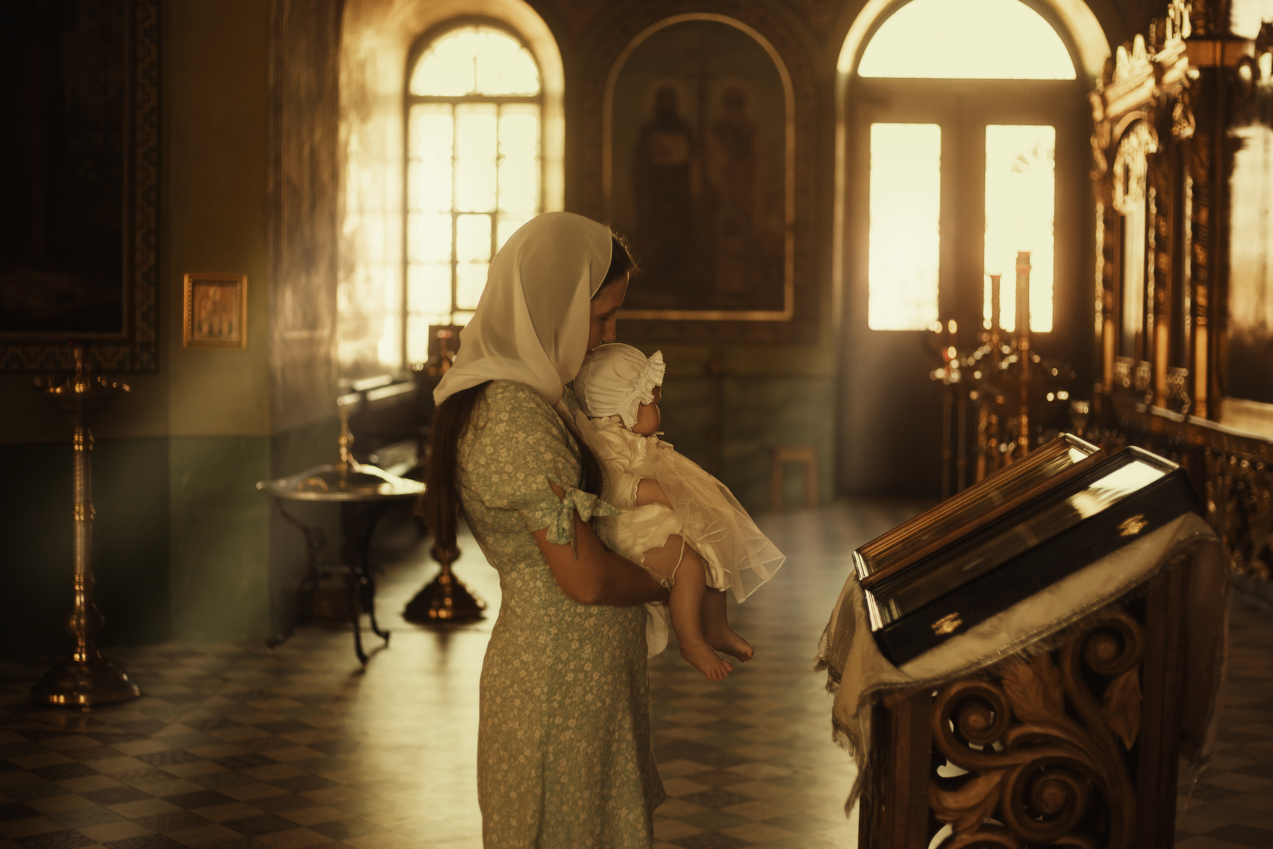 Крещение Вали. Фотограф новорожденных Оренбург Оксана Трофимова