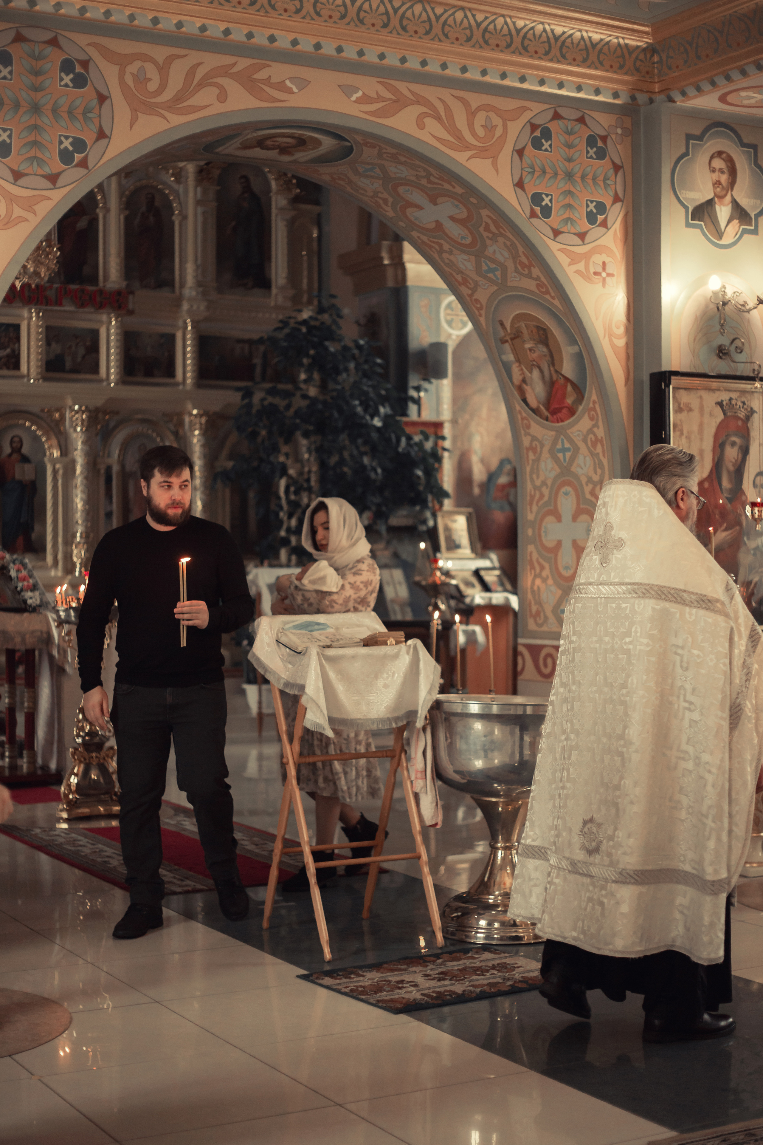 Крещение Миши Храм Серафима Саровского Пригородный. Фотограф новорожденных Оренбург Оксана Трофимова