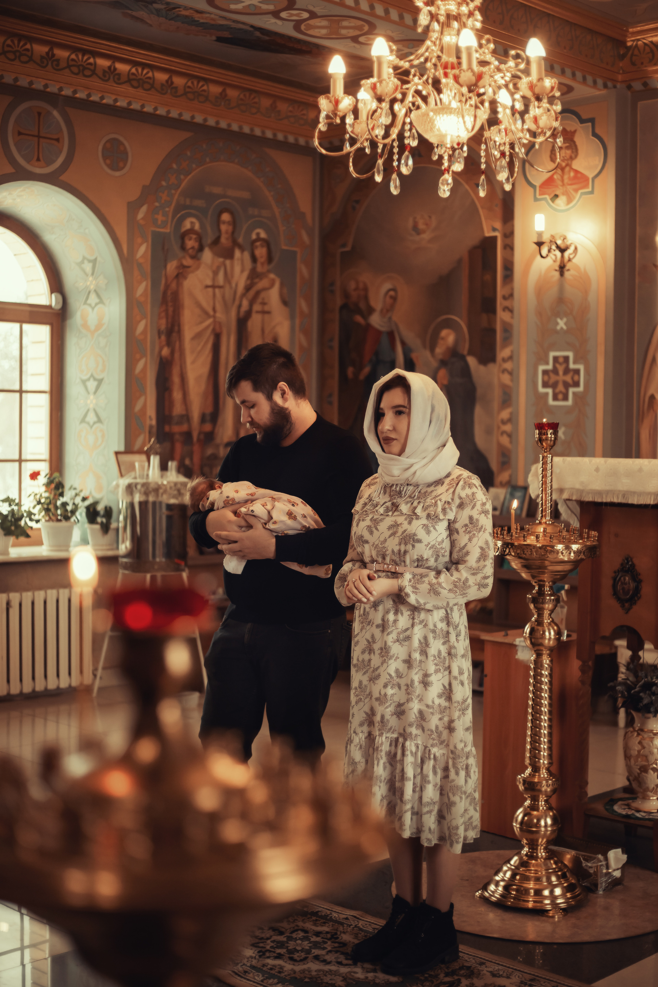 Крещение Миши Храм Серафима Саровского Пригородный. Фотограф новорожденных Оренбург Оксана Трофимова