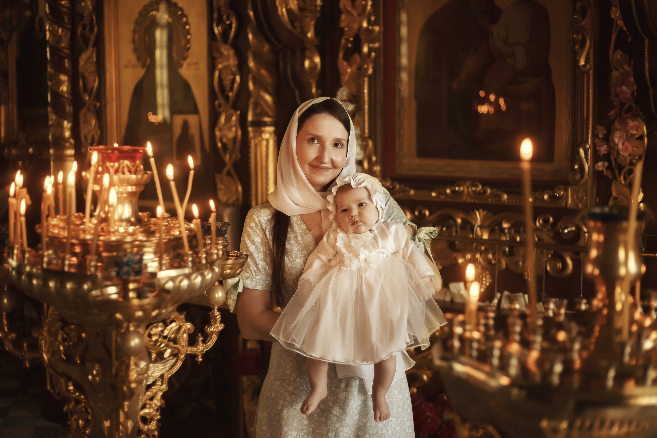 Крещение Вали. Фотограф новорожденных Оренбург Оксана Трофимова